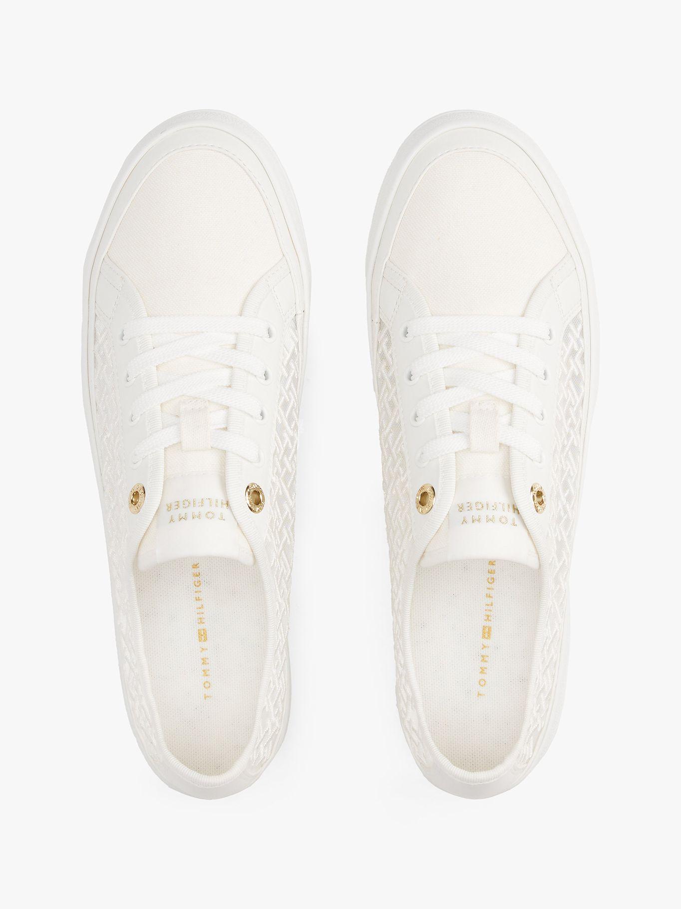 Zapatilla Con Monogramas Bordados Blanco Tommy Hilfiger-2