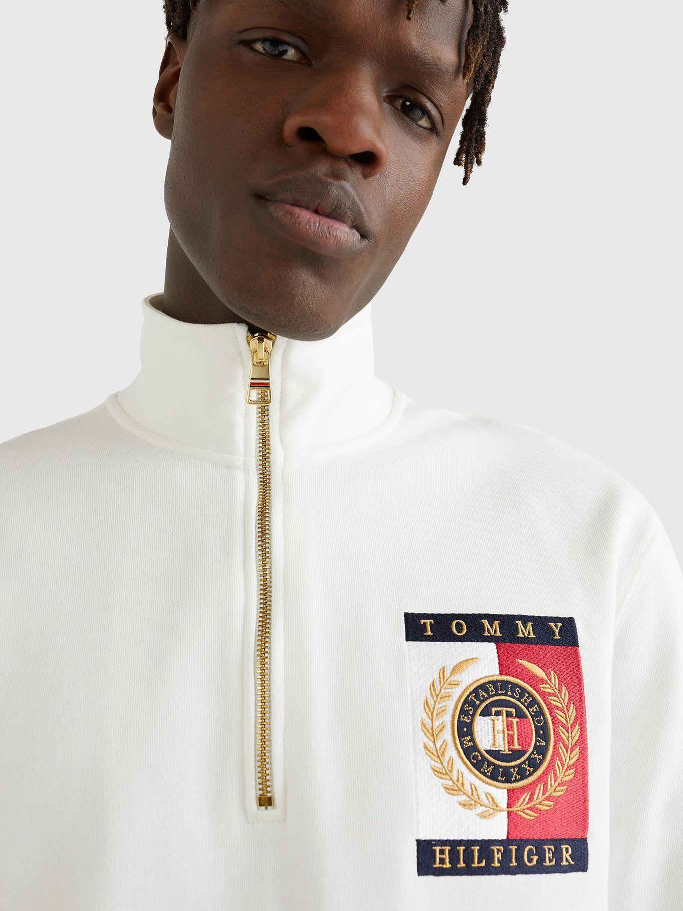Polerón Icon Logo Blanco Tommy Hilfiger JN2-3