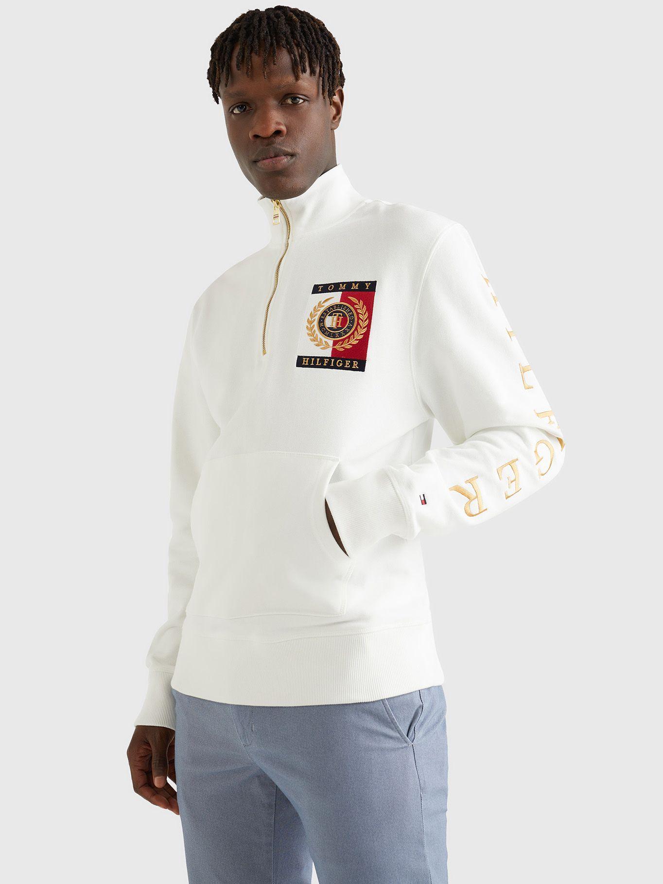 Polerón Icon Logo Blanco Tommy Hilfiger JN2-2