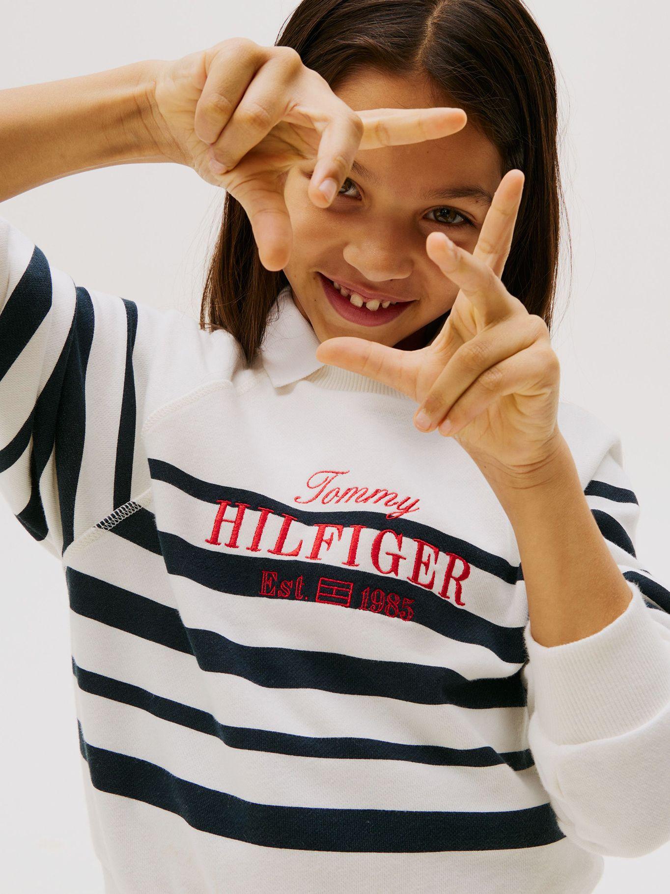 Polerón Logo Bordado 0A7 Blanco Tommy Hilfiger-3