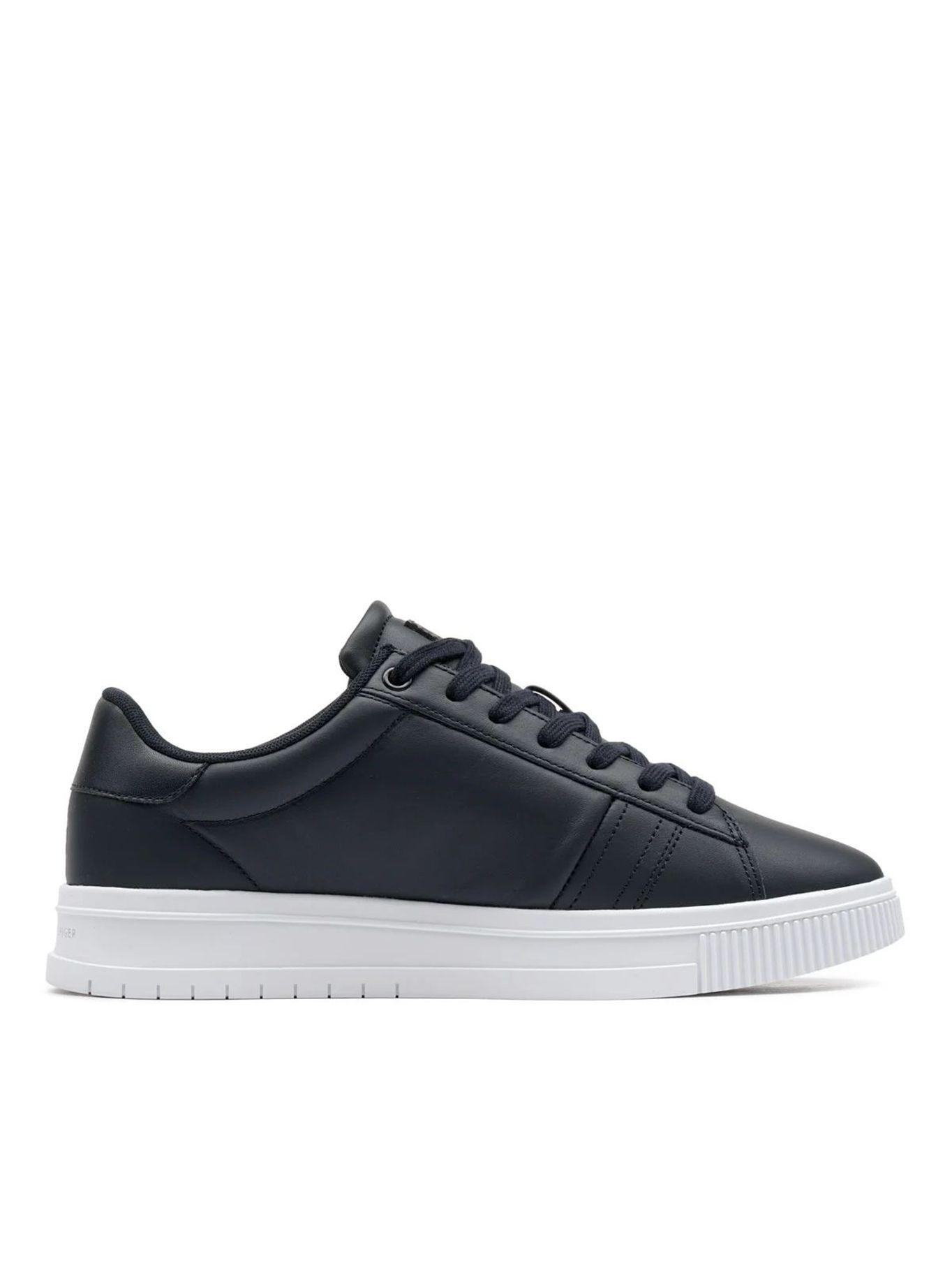 Zapatillas Supercup De Cuero Azul Tommy Hilfiger-0