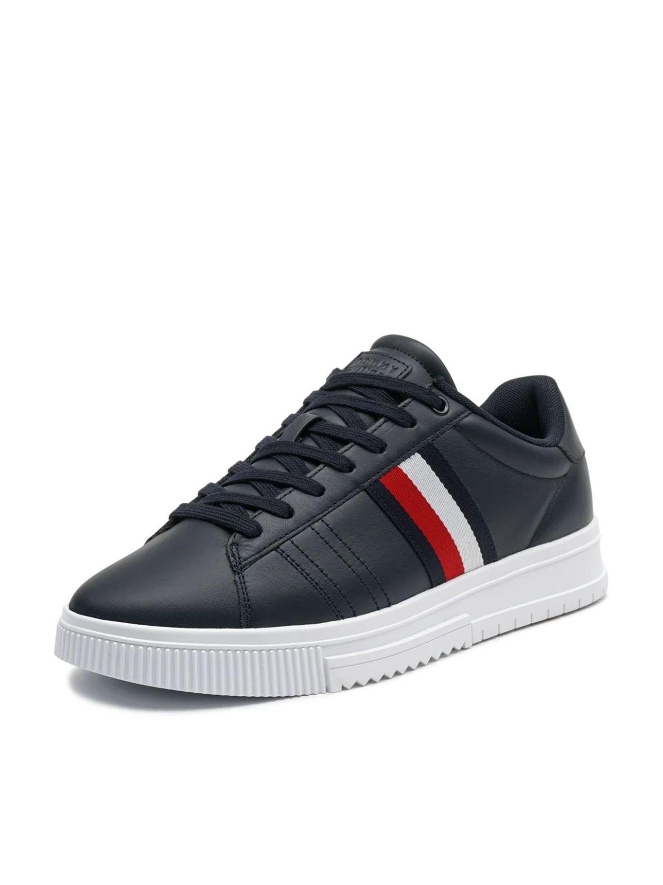 Zapatillas Supercup De Cuero Azul Tommy Hilfiger-5