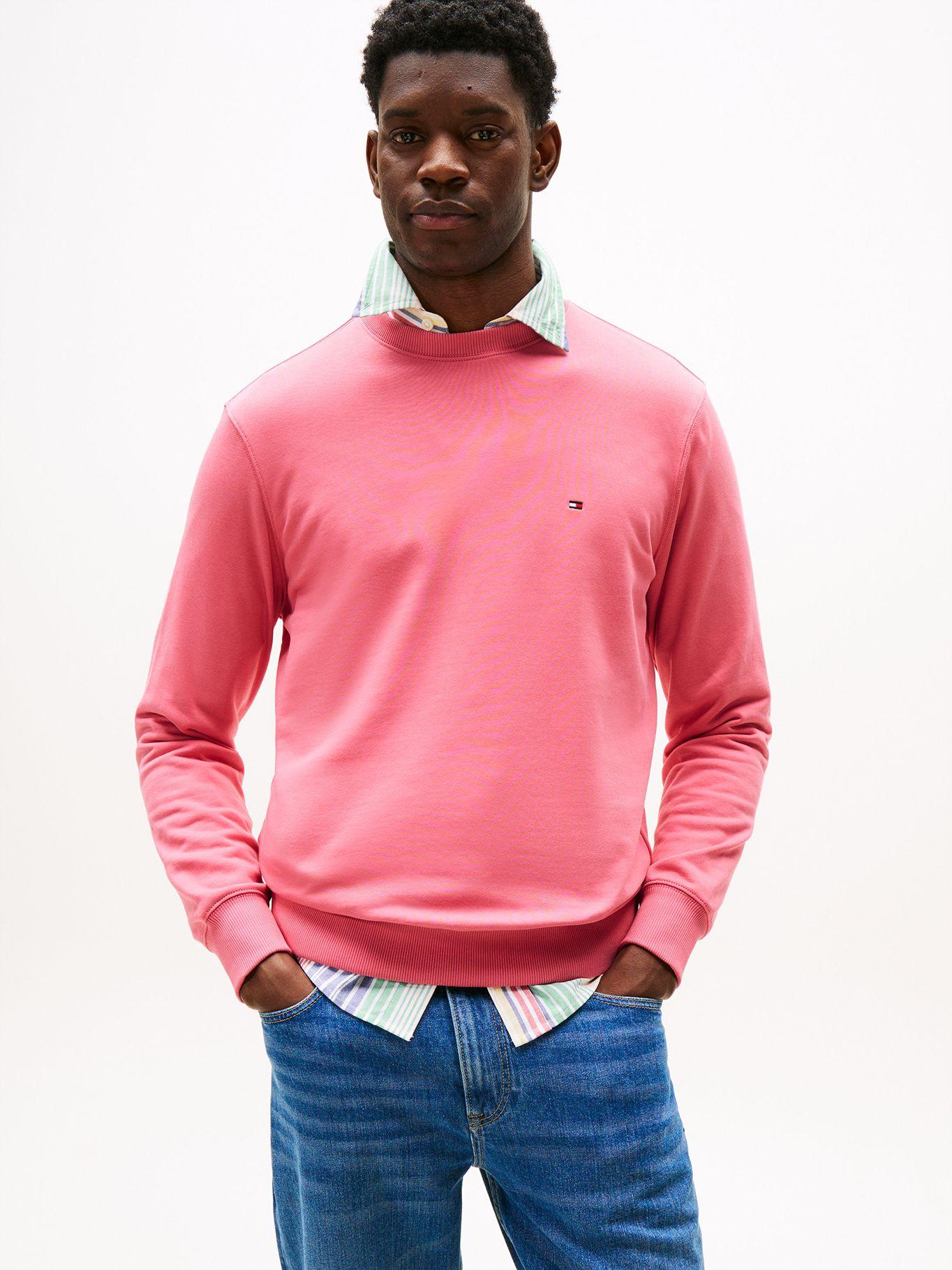 Polerón Solid  Cuello Redondo Rosado THU Tommy Hilfiger-0