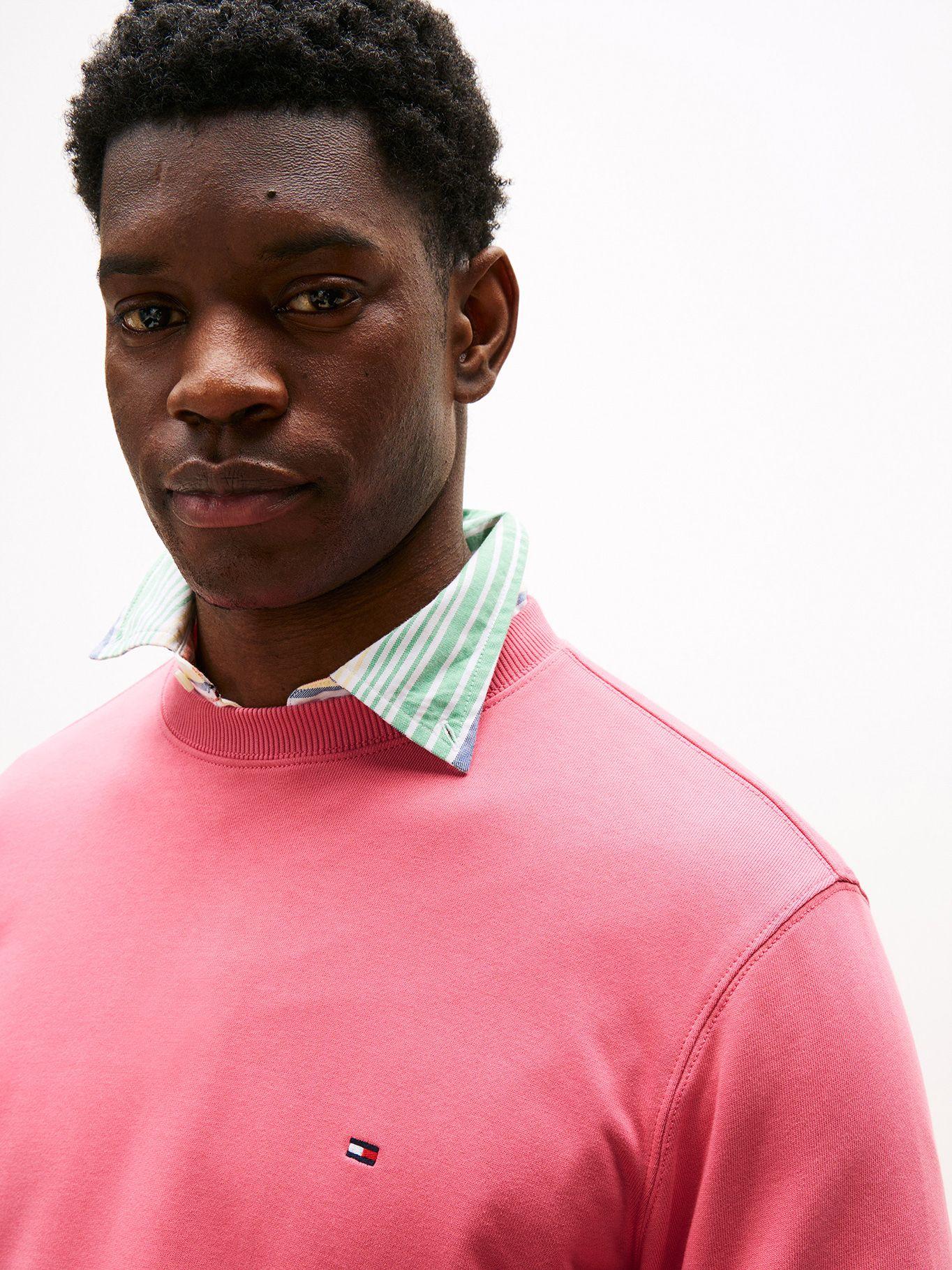Polerón Solid  Cuello Redondo Rosado THU Tommy Hilfiger-3