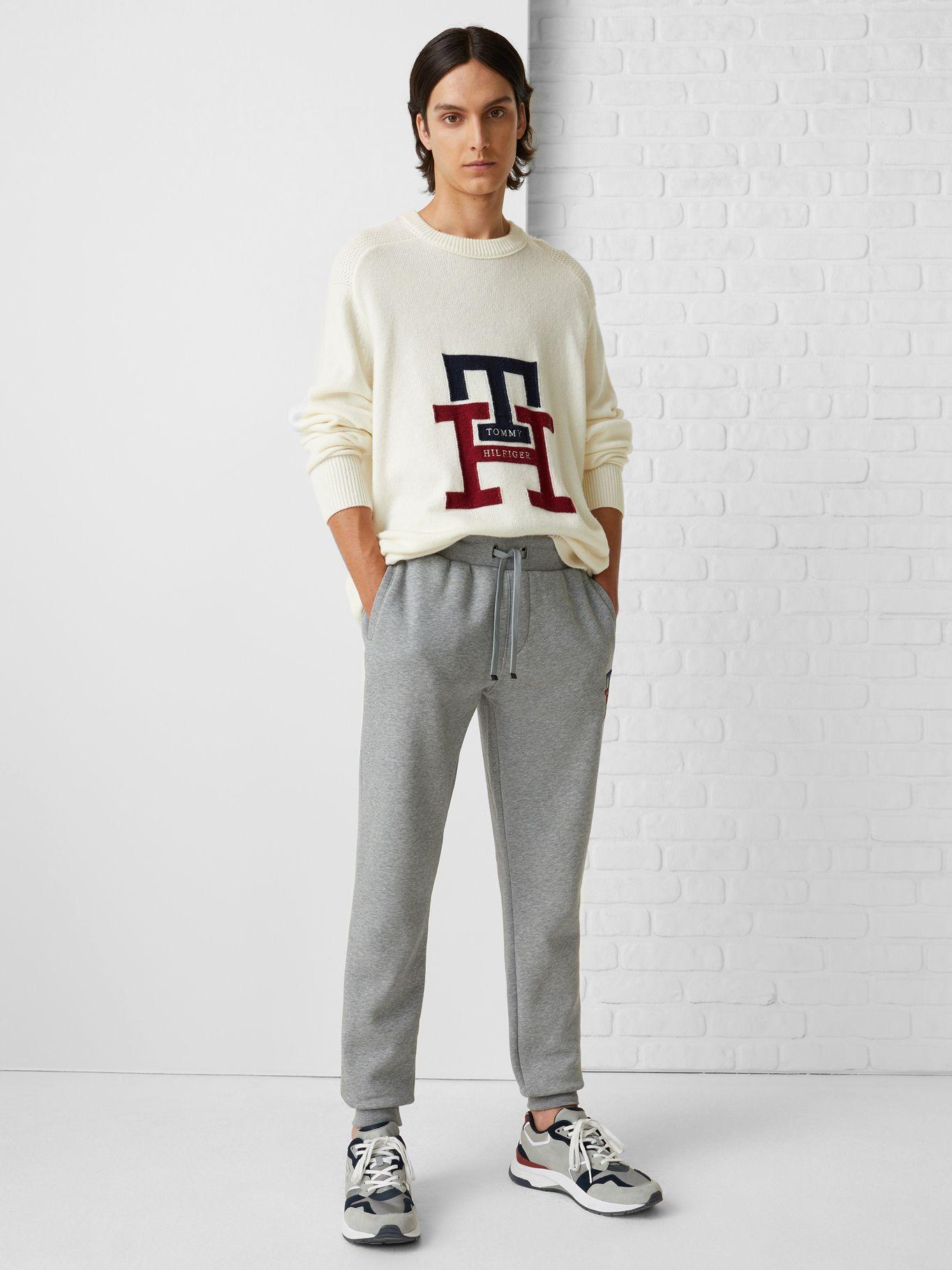 Joggers Essential Monogram Gris Tommy Hilfiger-0