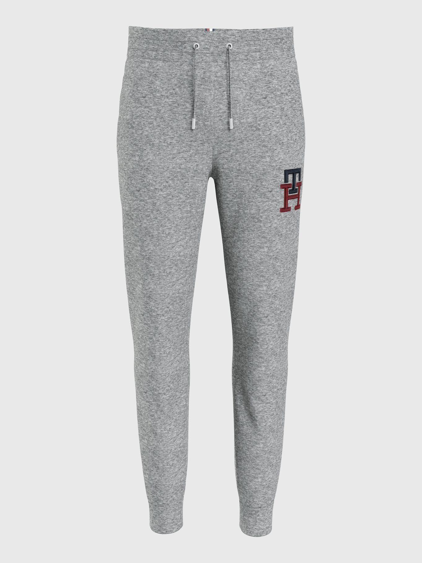 Joggers Essential Monogram Gris Tommy Hilfiger-4