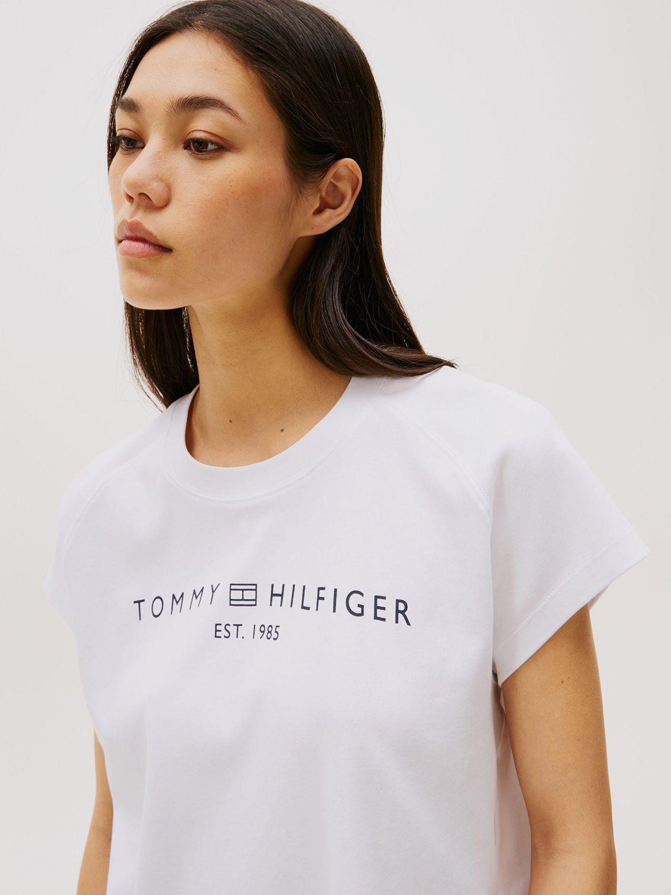 Polera Corporate Logo Blanco Tommy Hilfiger-3