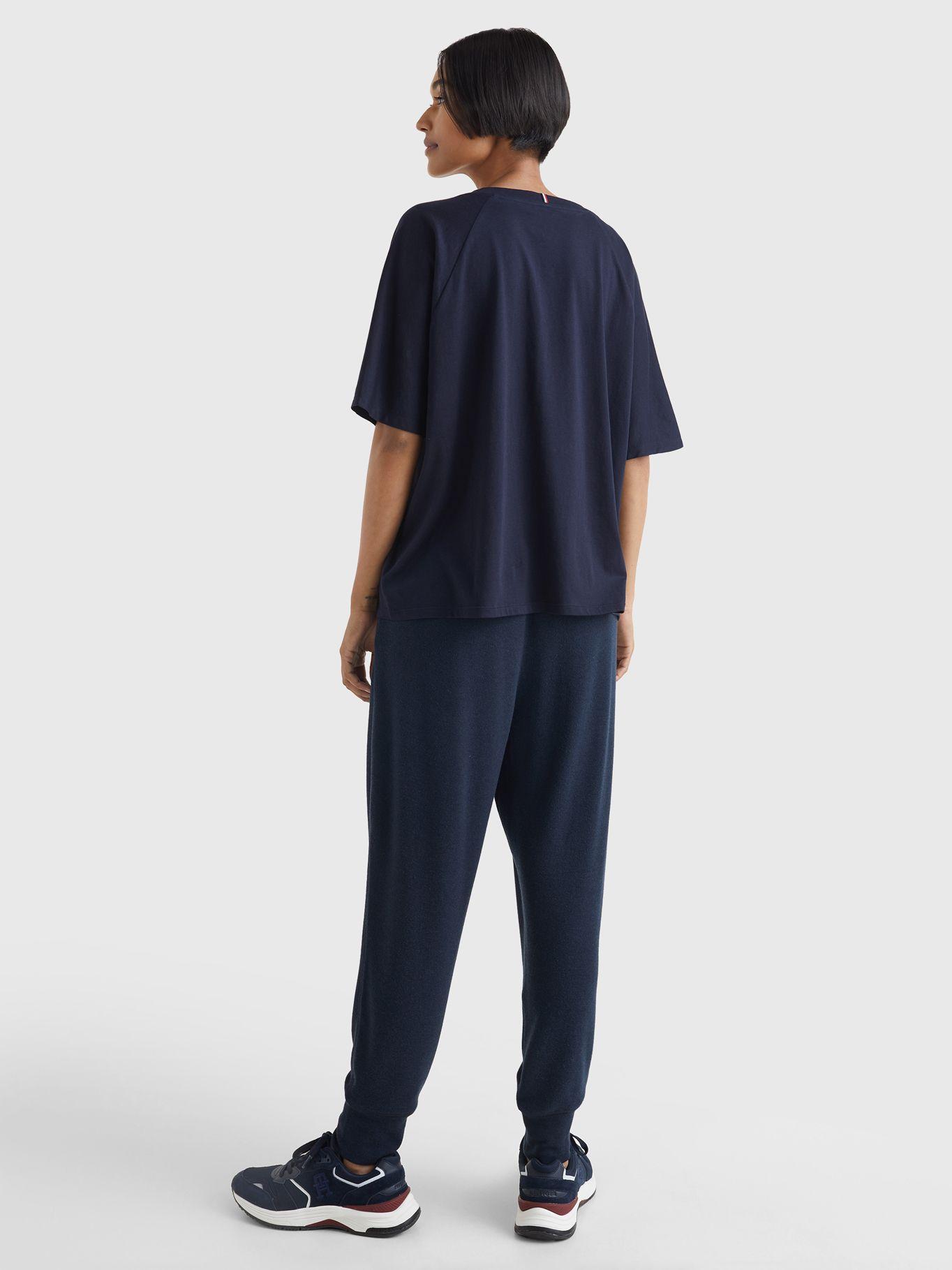 Polera Relaxed Graphic Logo Azul Tommy Hilfiger-2