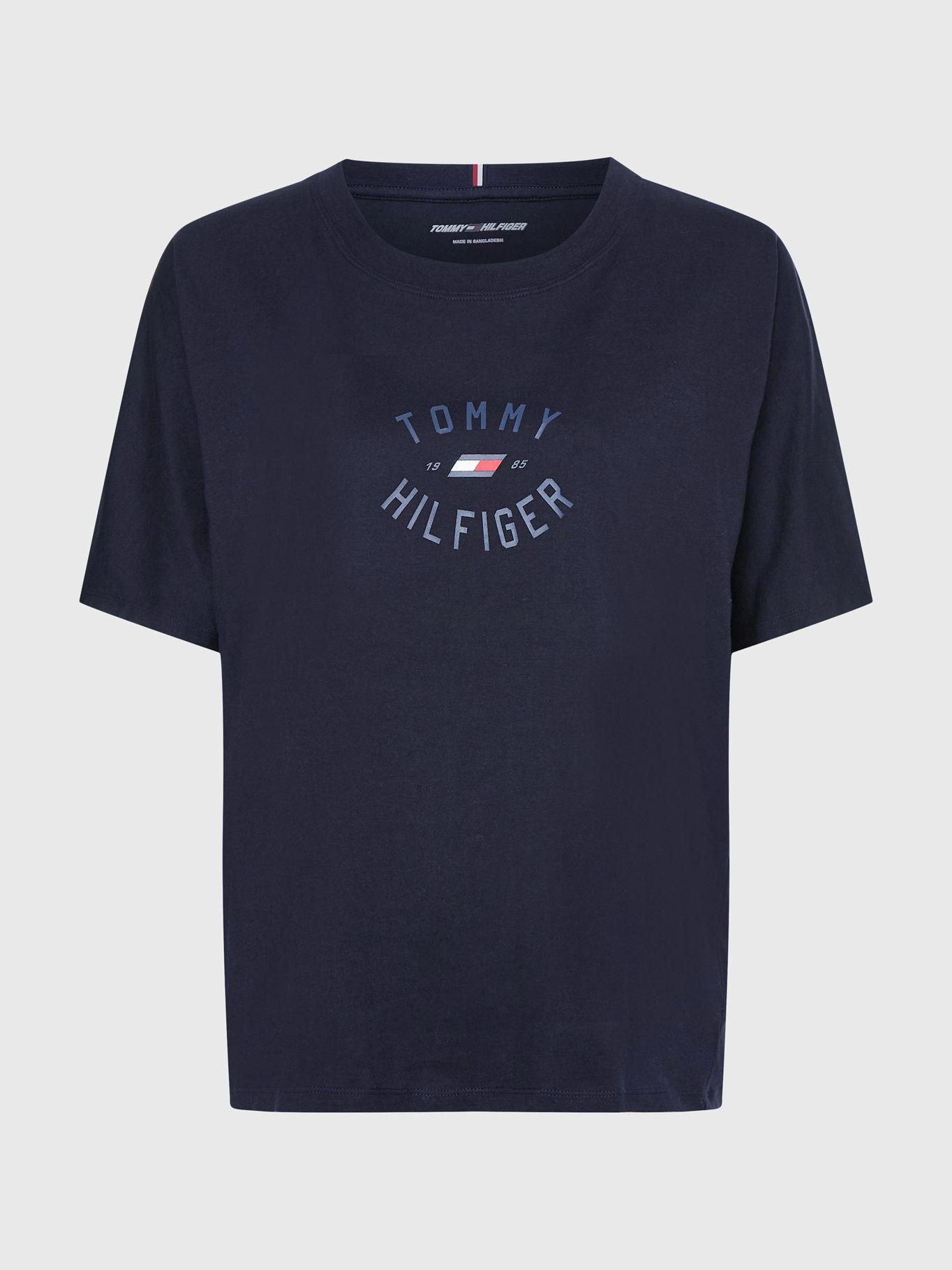 Polera Relaxed Graphic Logo Azul Tommy Hilfiger-5