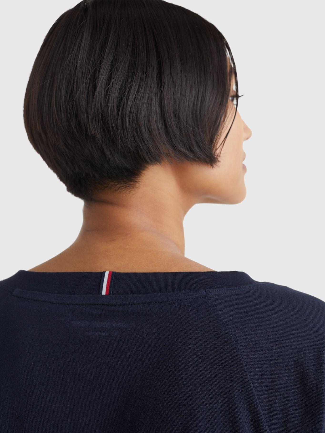 Polera Relaxed Graphic Logo Azul Tommy Hilfiger-4