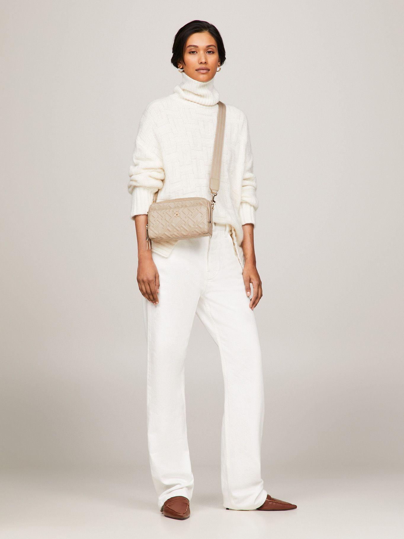 Bandolera Iconic Monogram Beige Tommy Hilfiger-1