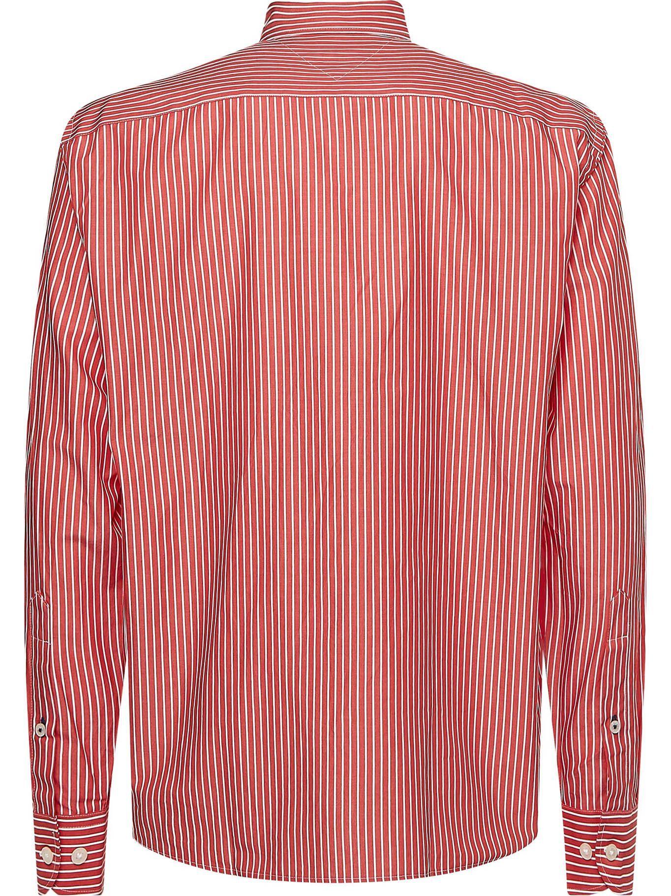 Camisa Classic Stripe Con Logo Rojo Tommy Hilfiger-1