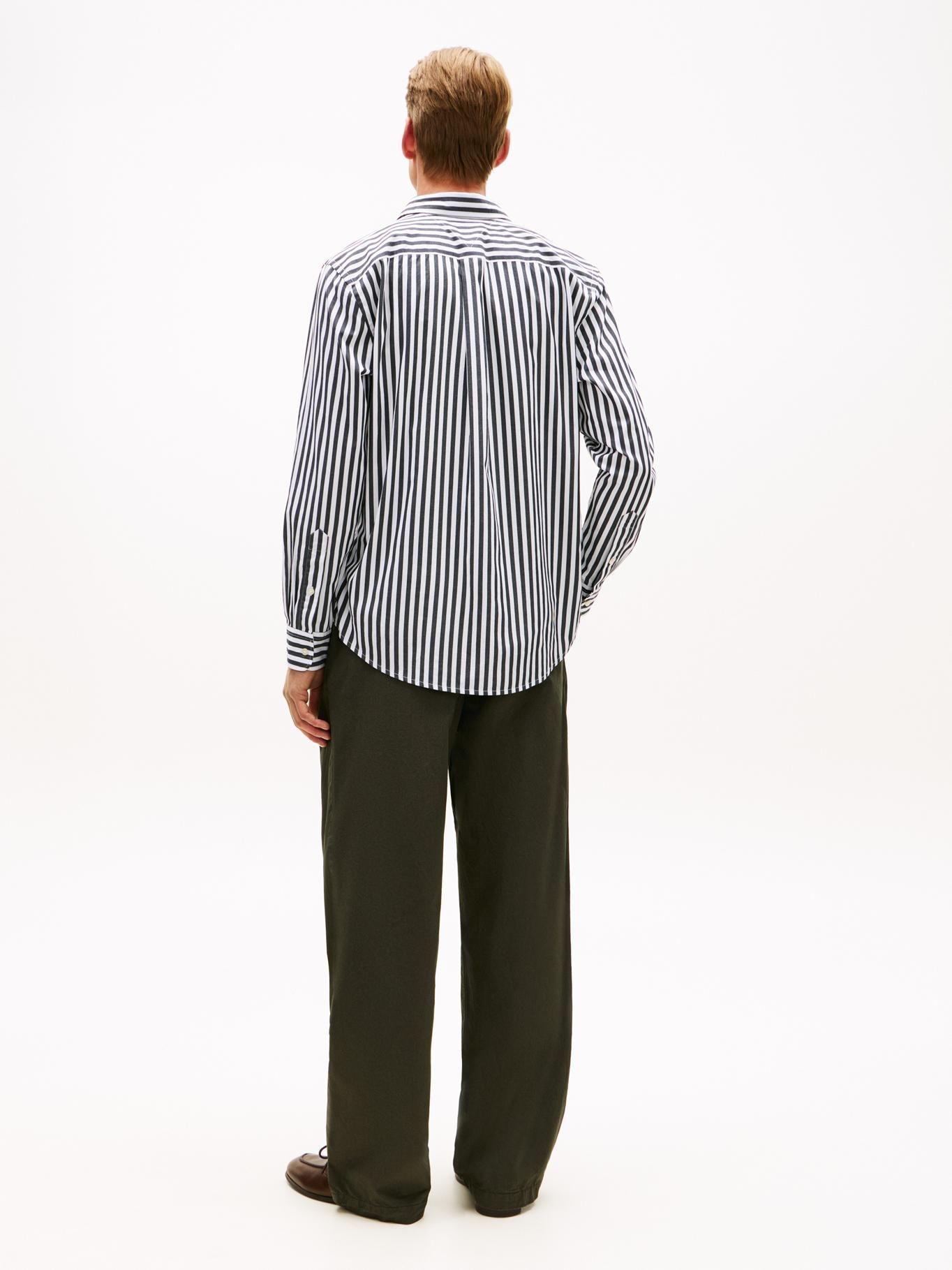 Camisa De Popelín A Rayas Regular Fit-2