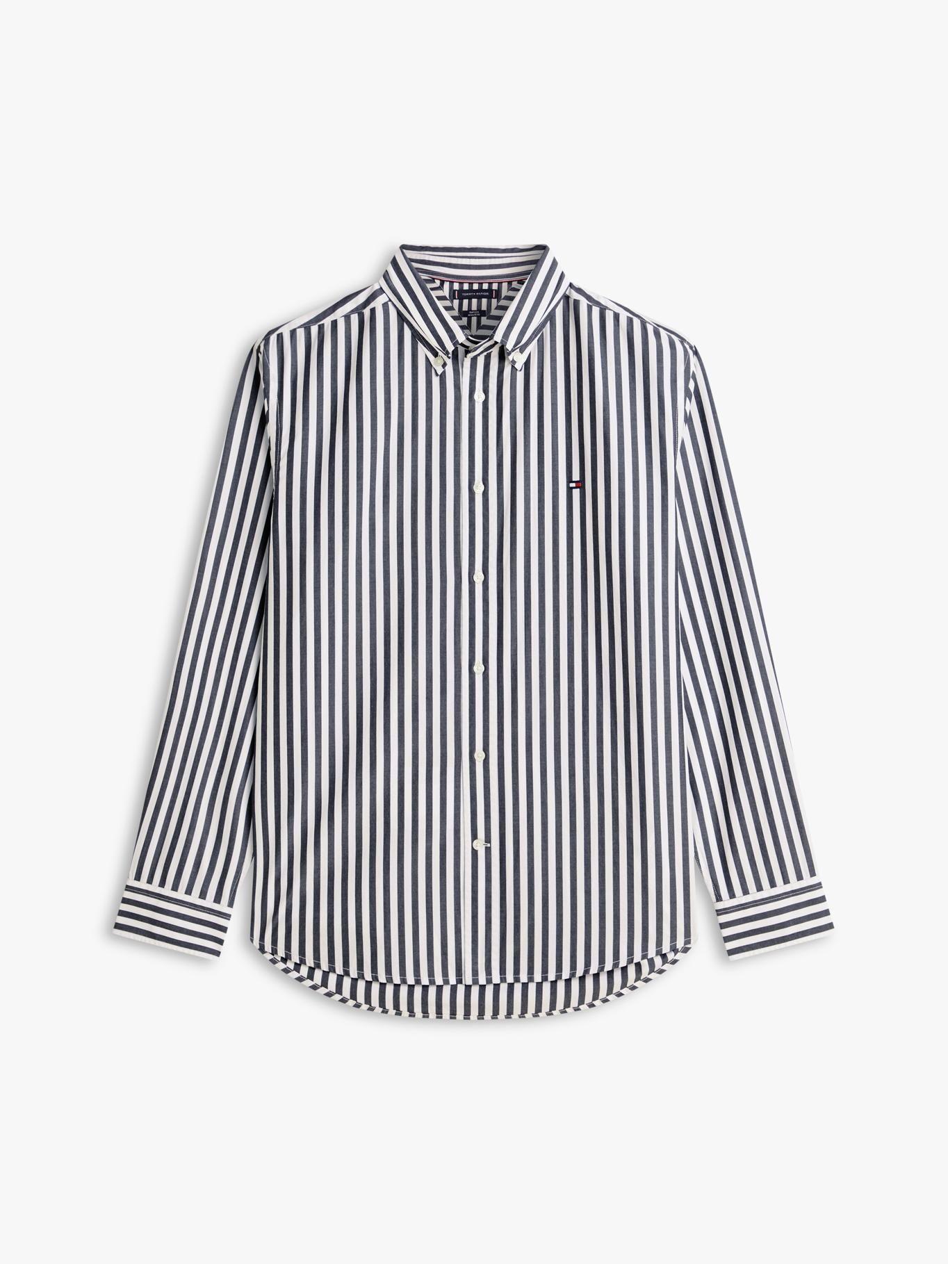 Camisa De Popelín A Rayas Regular Fit-4