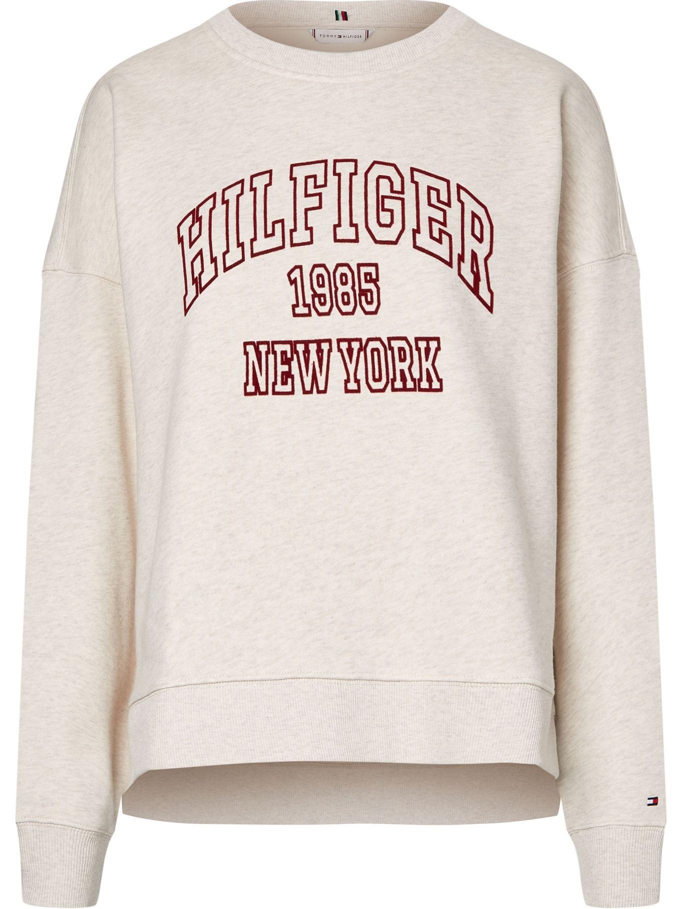 Polerón Varsity Logo C-Neck Blanco Tommy Hilfiger-0