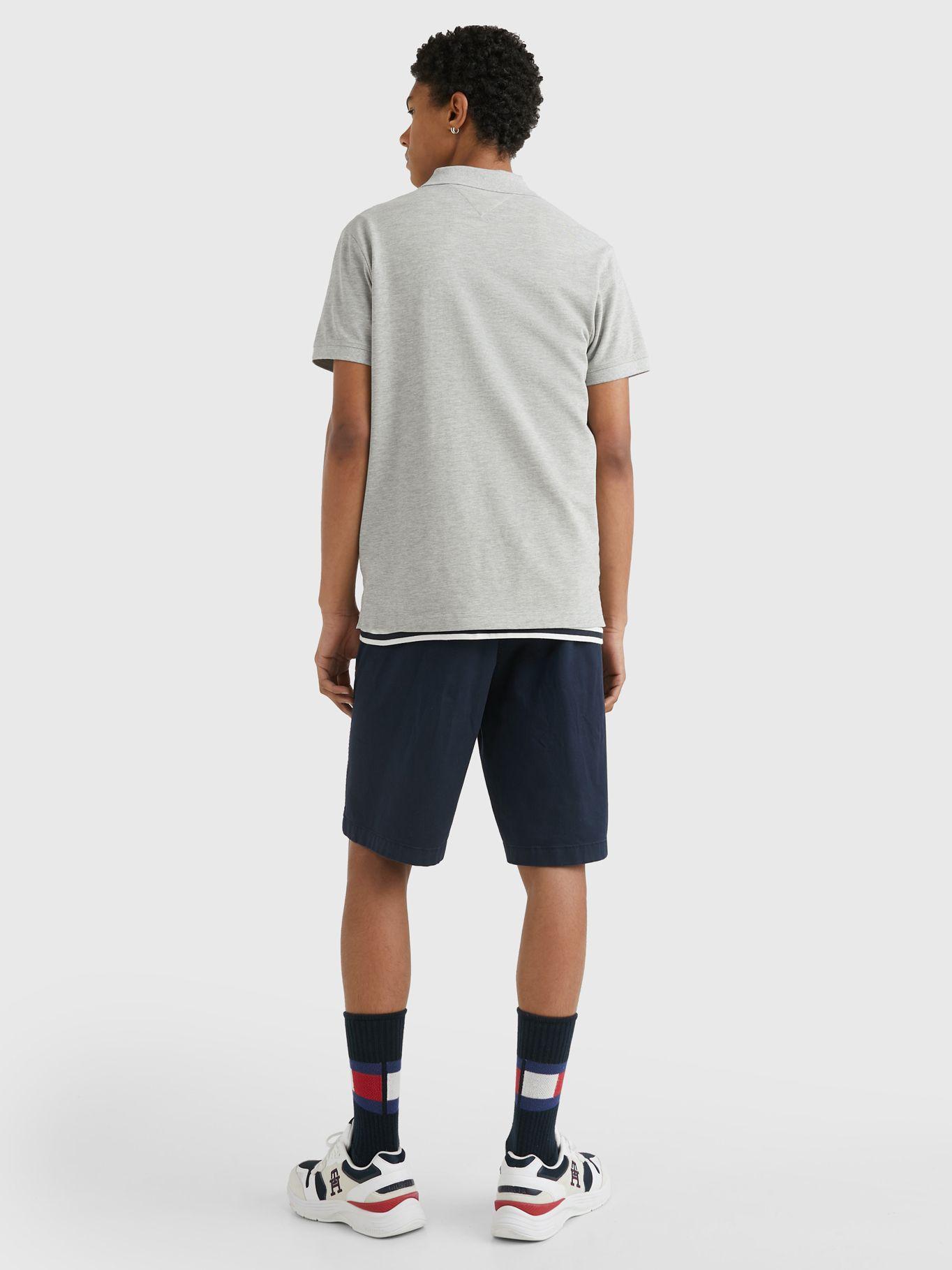 Polo Chest Colourblock Slim Fit Gris Tommy Hilfiger-2