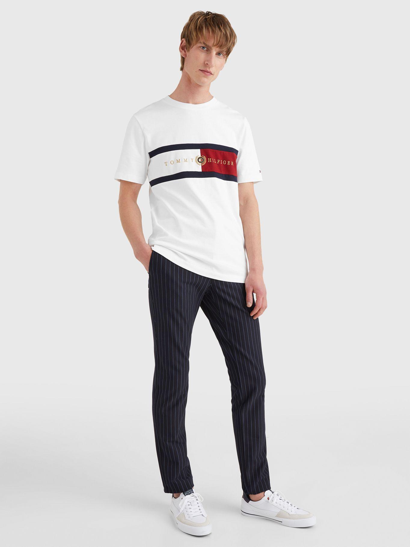 Polera Icons Crest Logo Blanco Tommy Hilfiger JN2-3