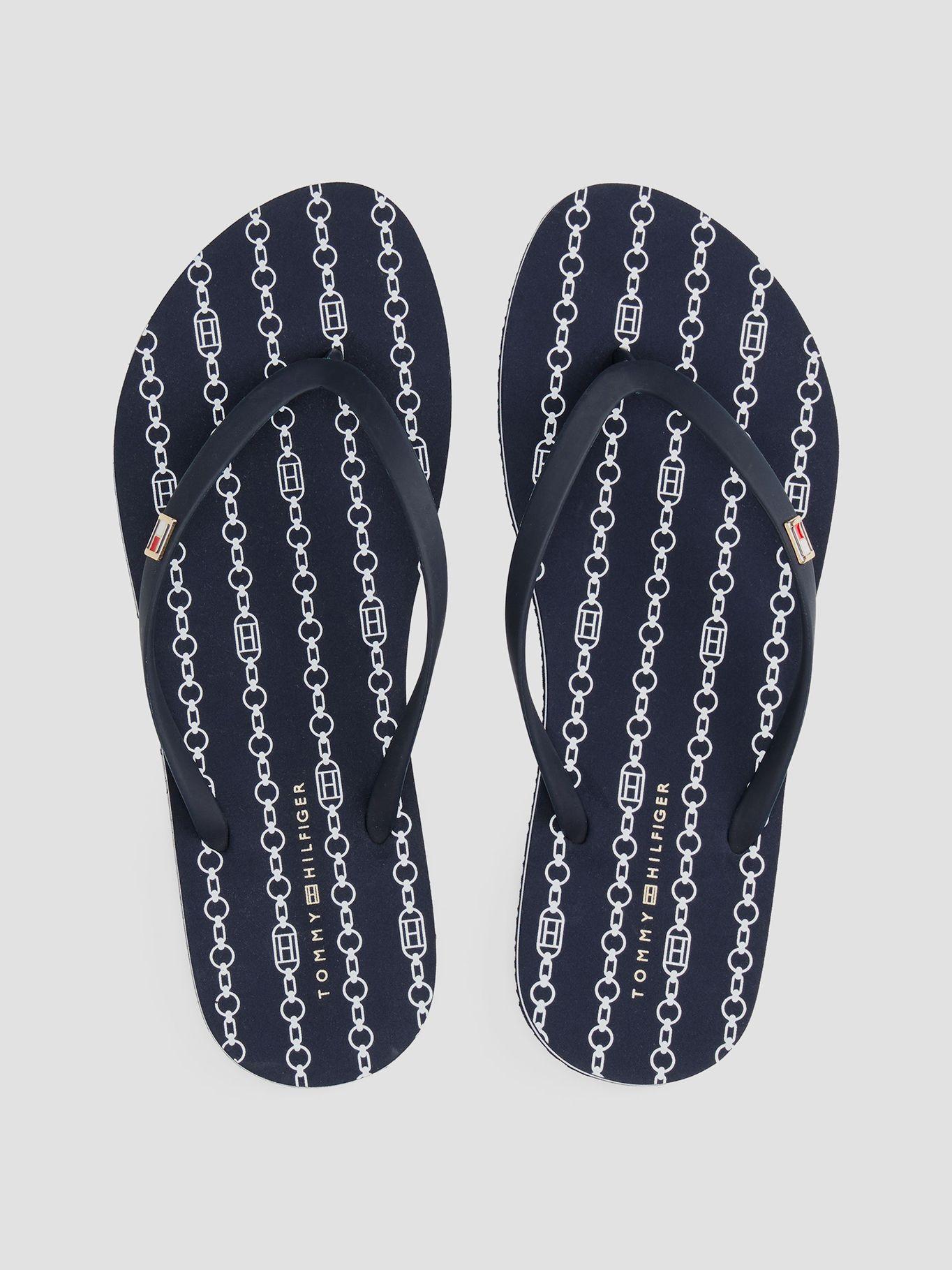 Sandalias Con Logo Esmaltado Azul Tommy Hilfiger-2