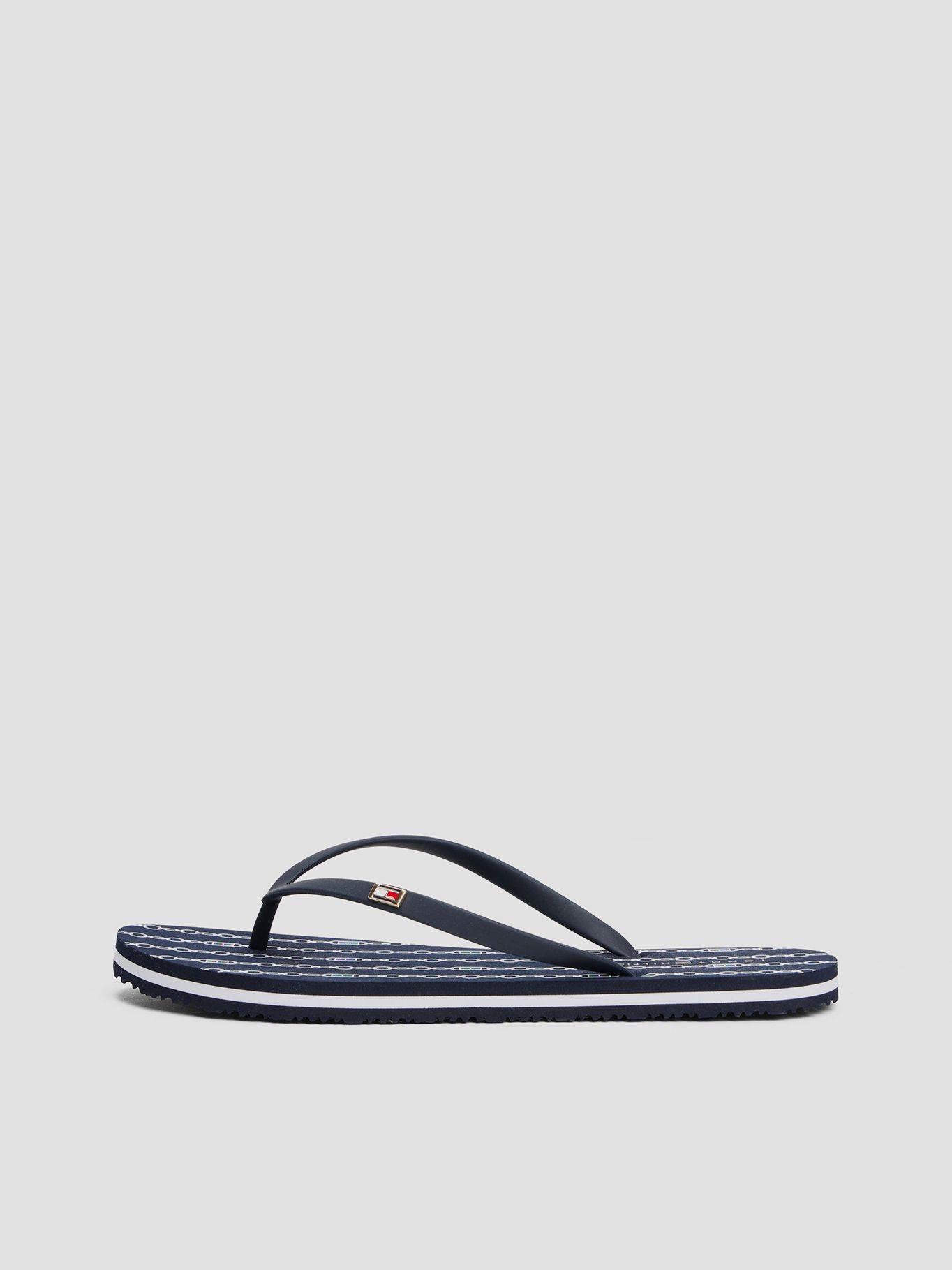 Sandalias Con Logo Esmaltado Azul Tommy Hilfiger-5