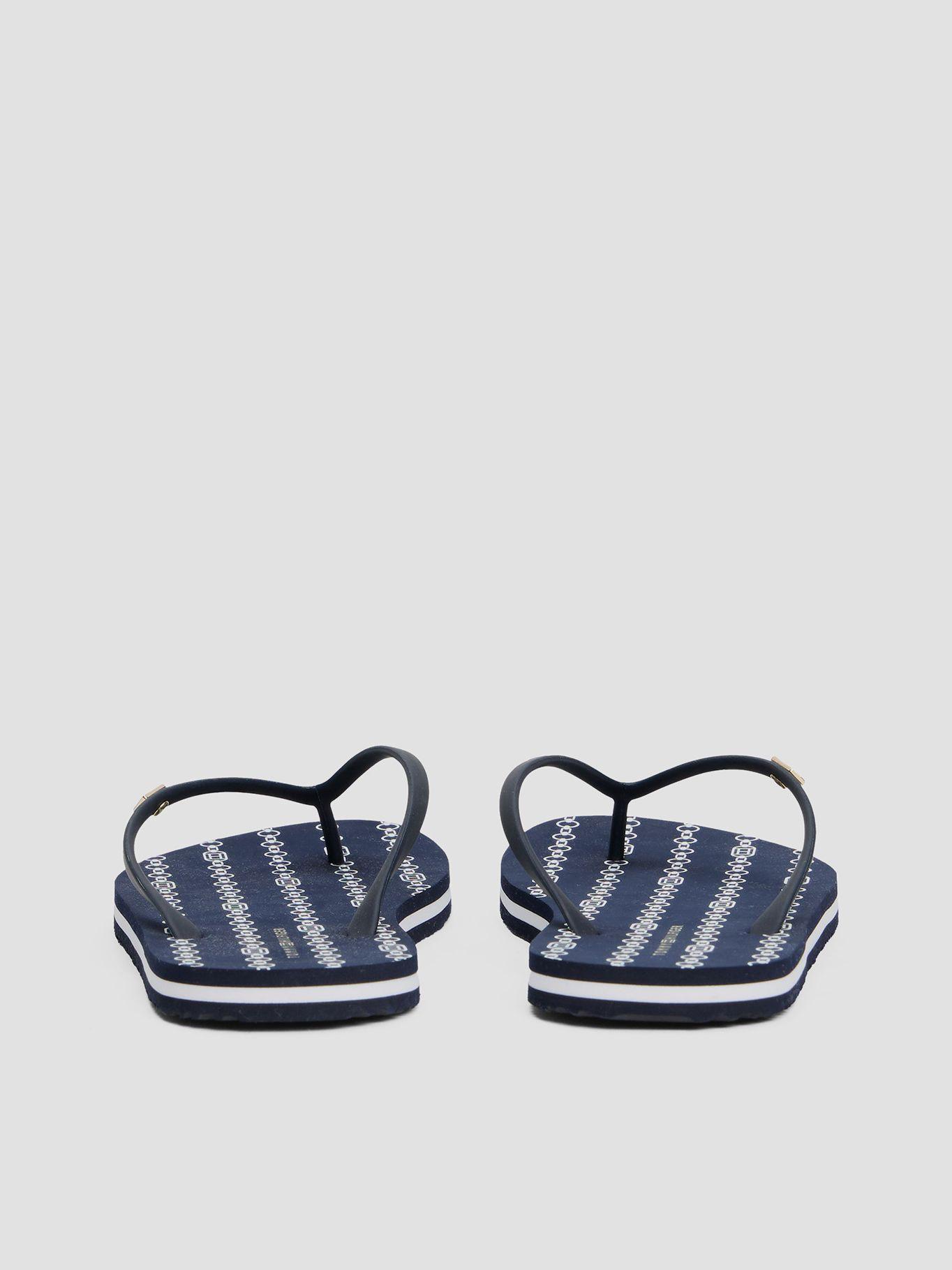 Sandalias Con Logo Esmaltado Azul Tommy Hilfiger-7