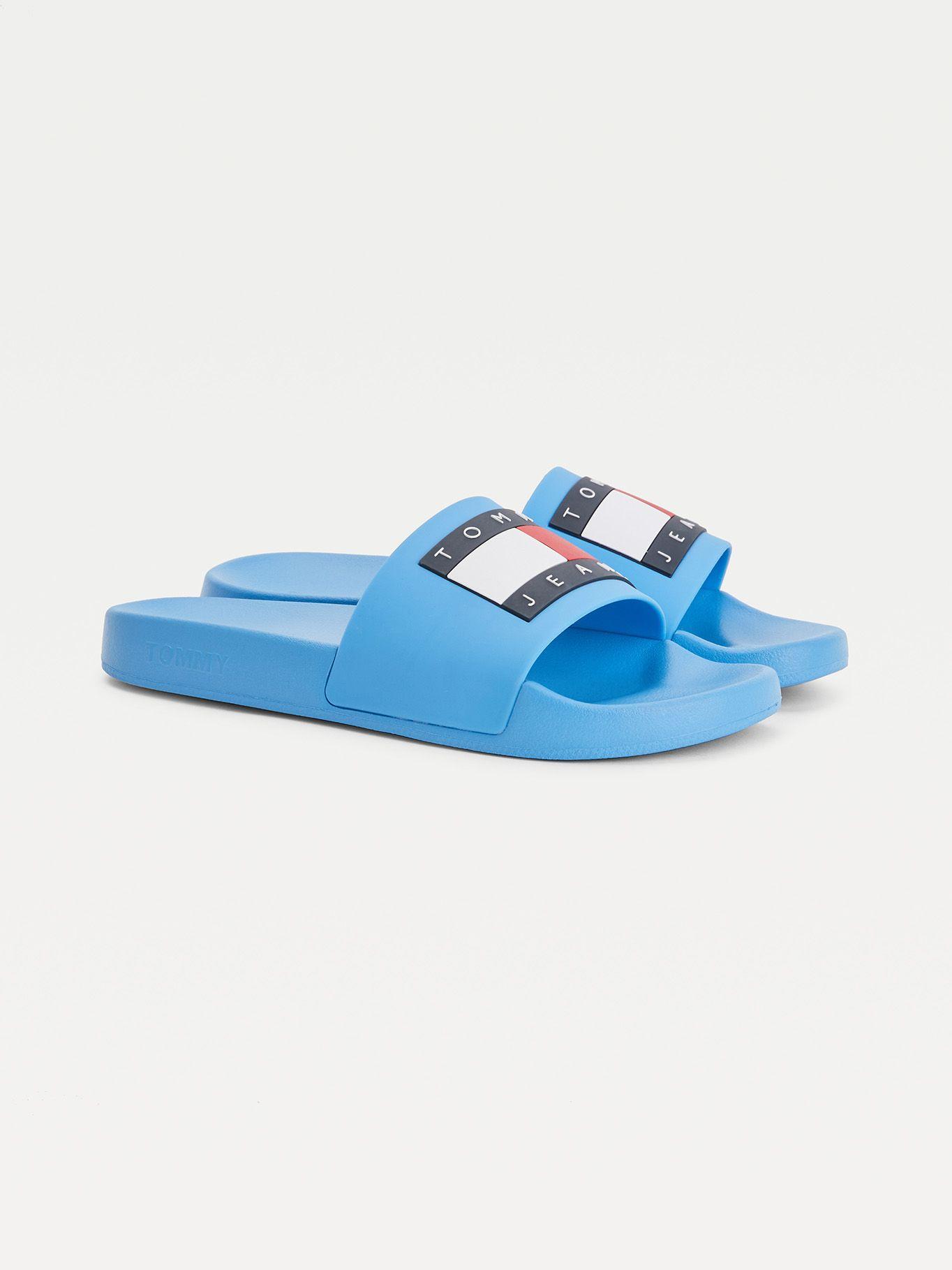 Sandalias Con Parche Flag Celeste Tommy Hilfiger-0