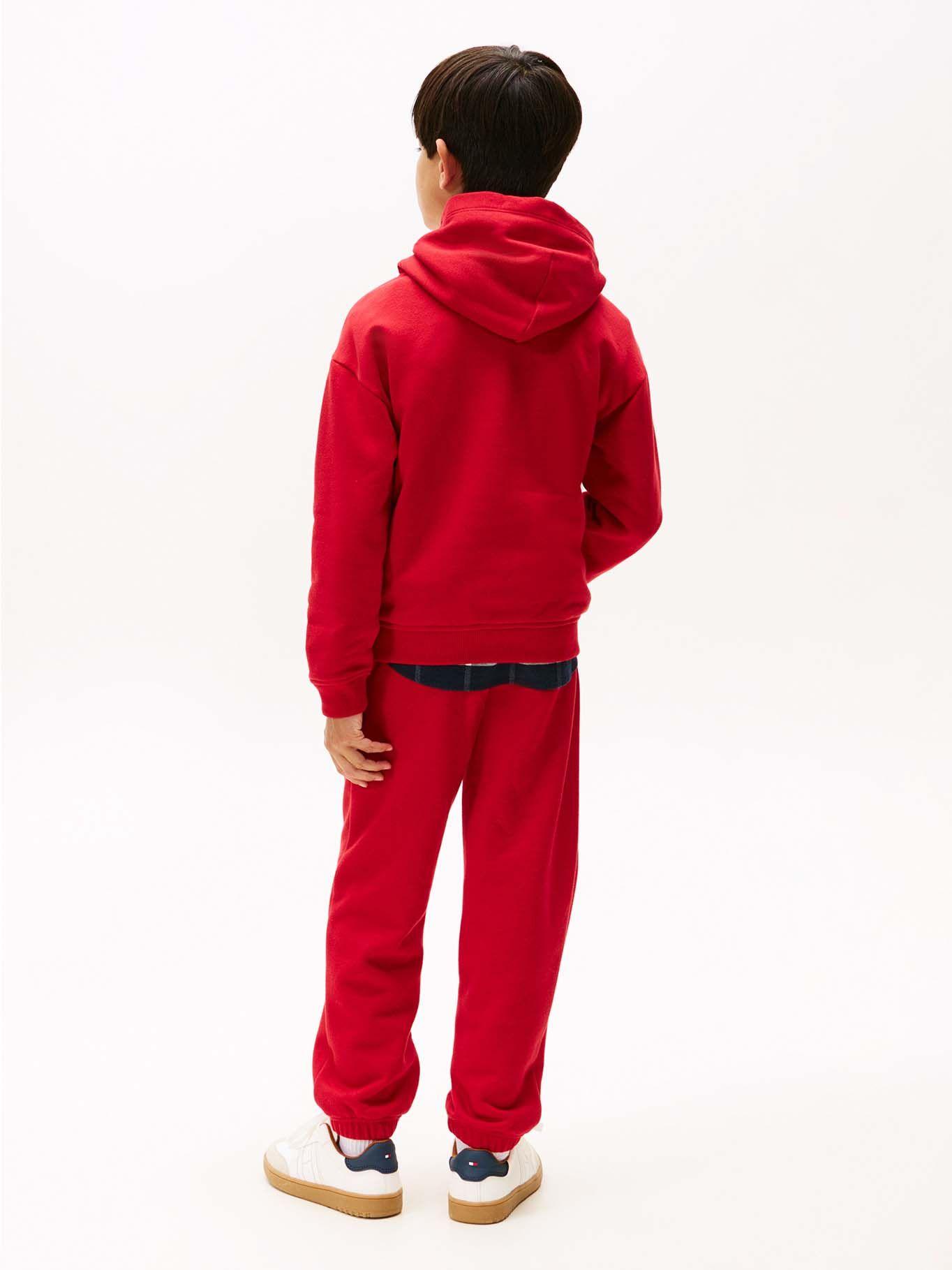 Polerón Hoodie Flag Logo Rojo Tommy Hilfiger-2