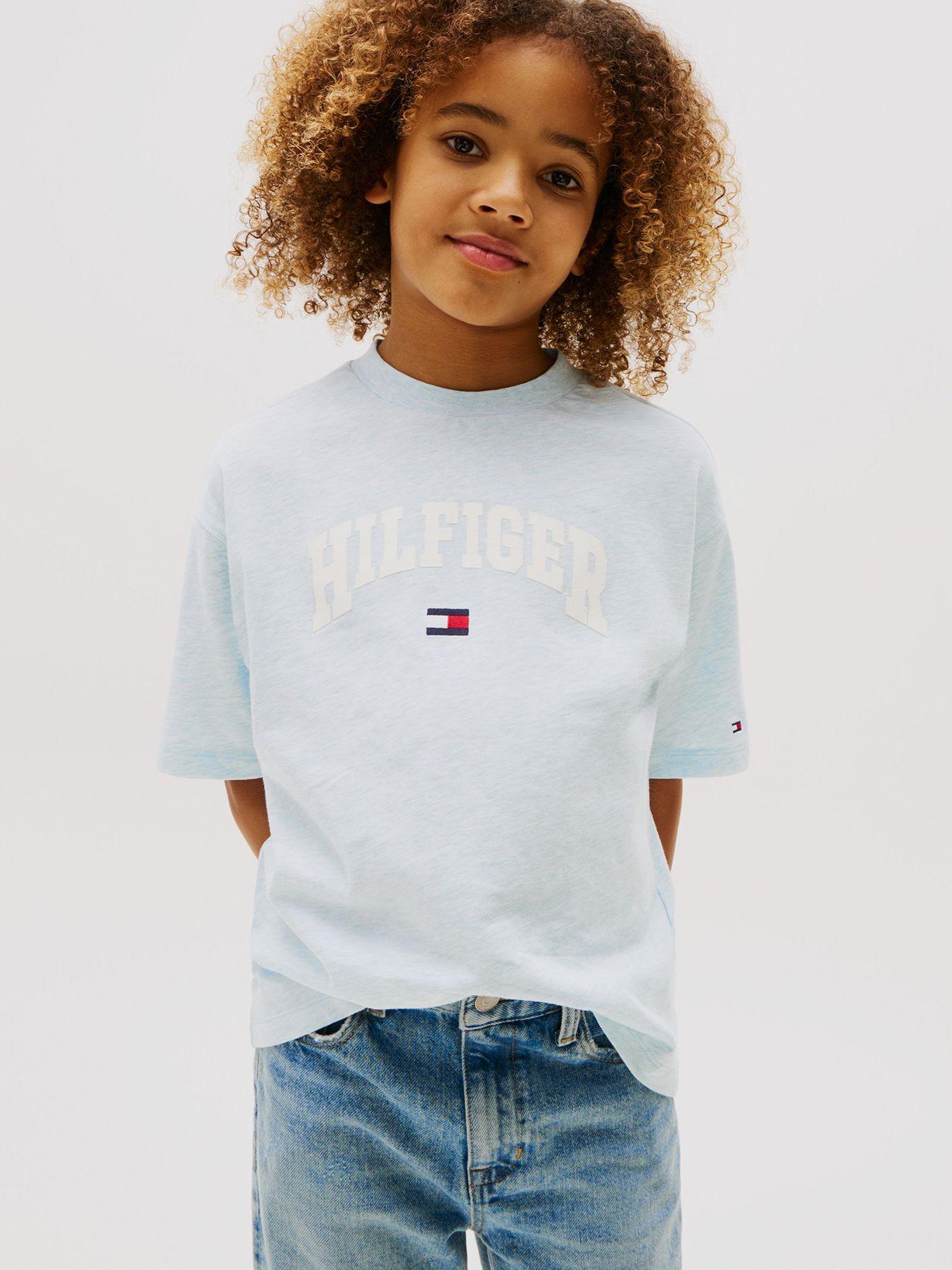 Polera De Logo Universitario Azul Tommy Hilfiger-0