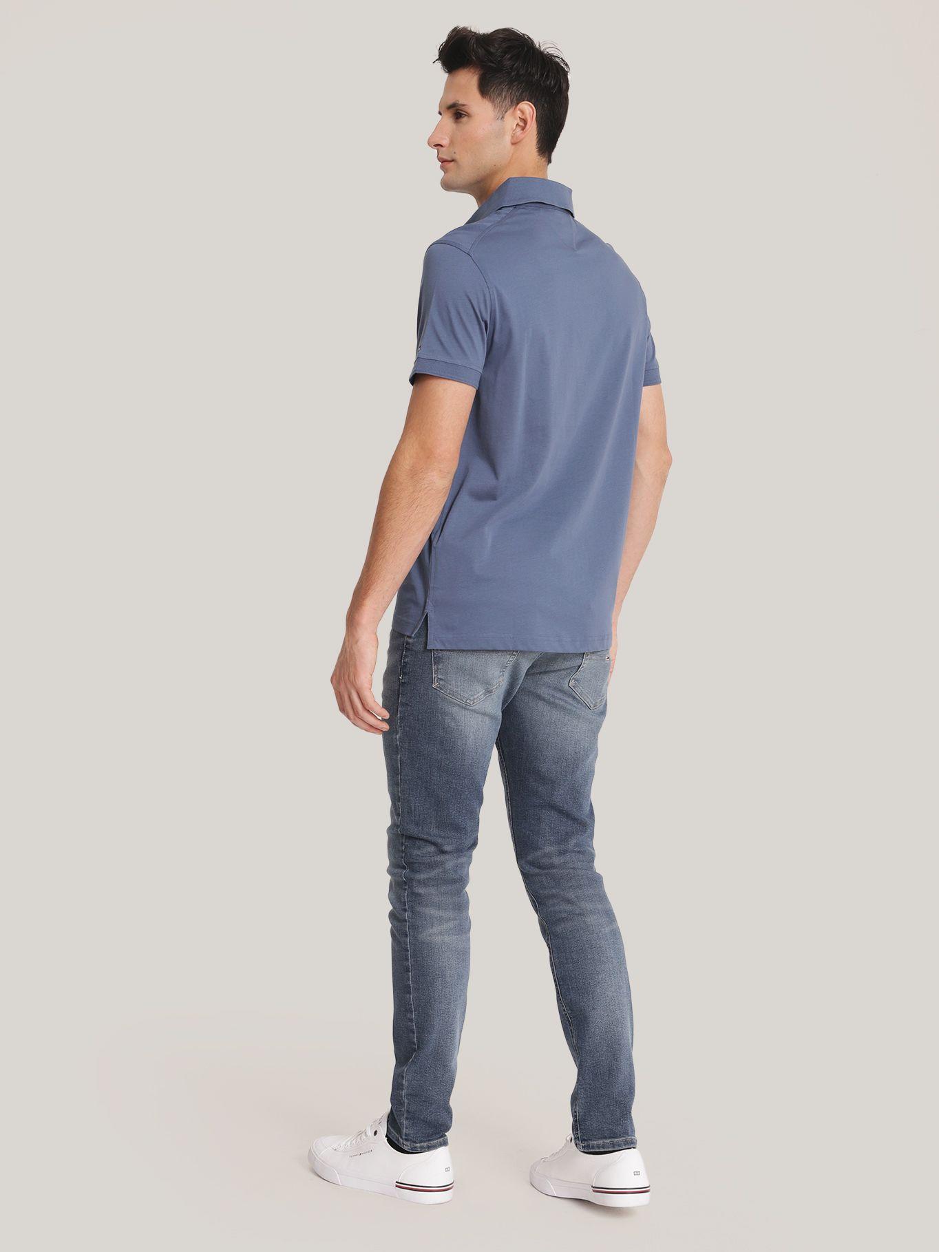 Polo Essential Slim Fit Celeste Tommy Hilfiger-2