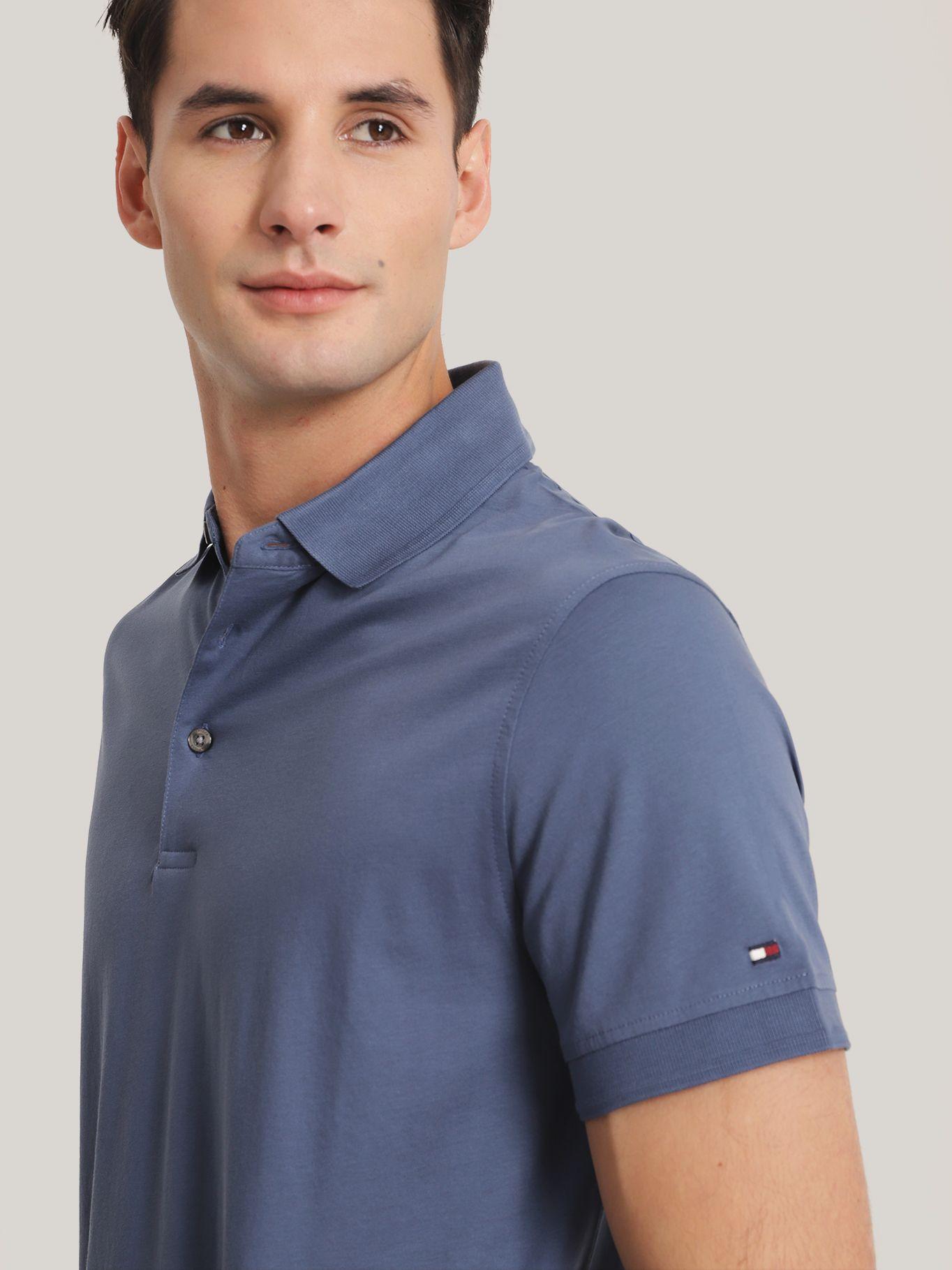 Polo Essential Slim Fit Celeste Tommy Hilfiger-3