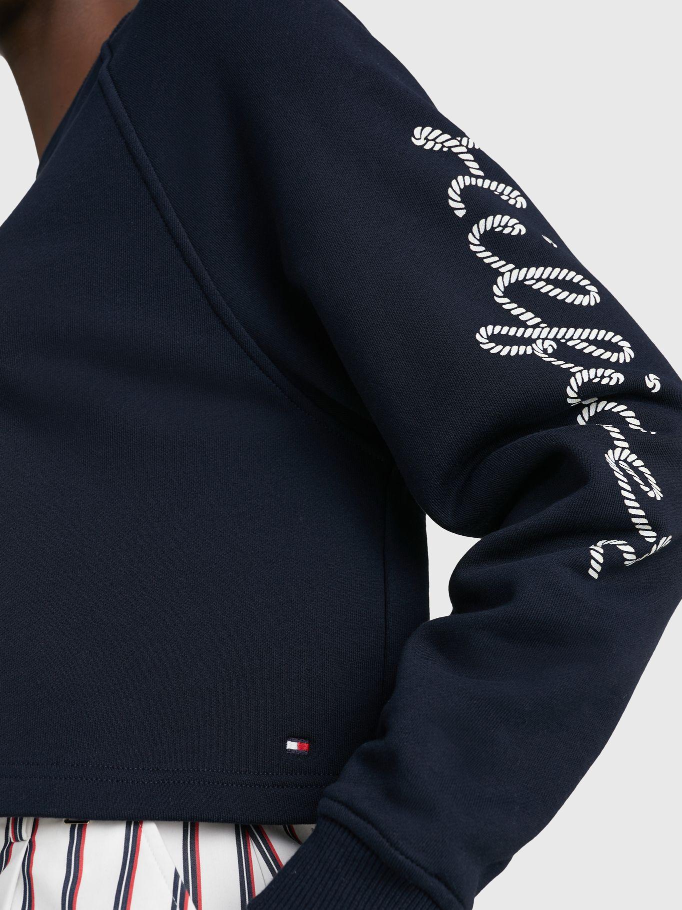 Polerón Con Logo De Cuerda Azul Tommy Hilfiger-3