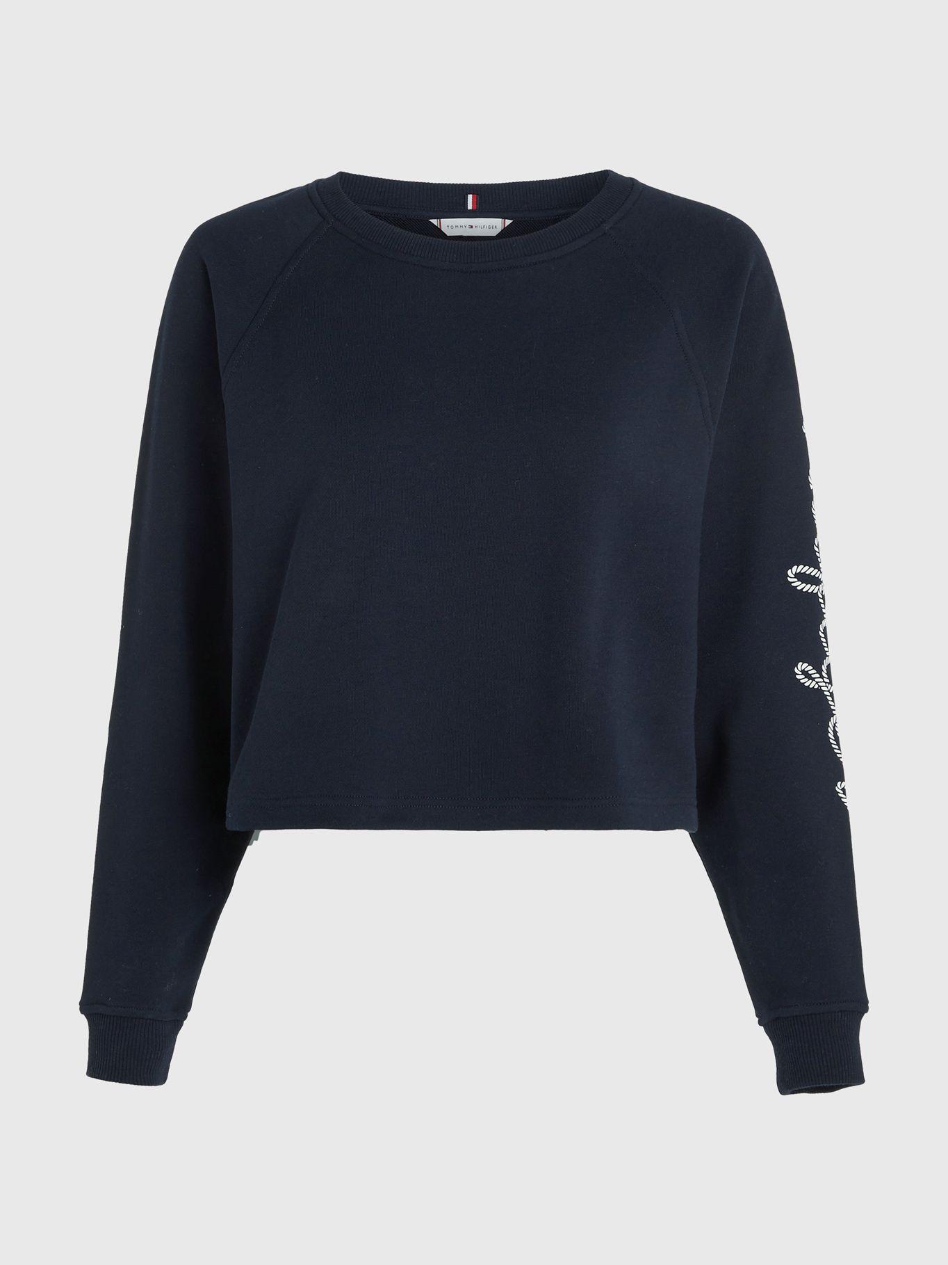 Polerón Con Logo De Cuerda Azul Tommy Hilfiger-4