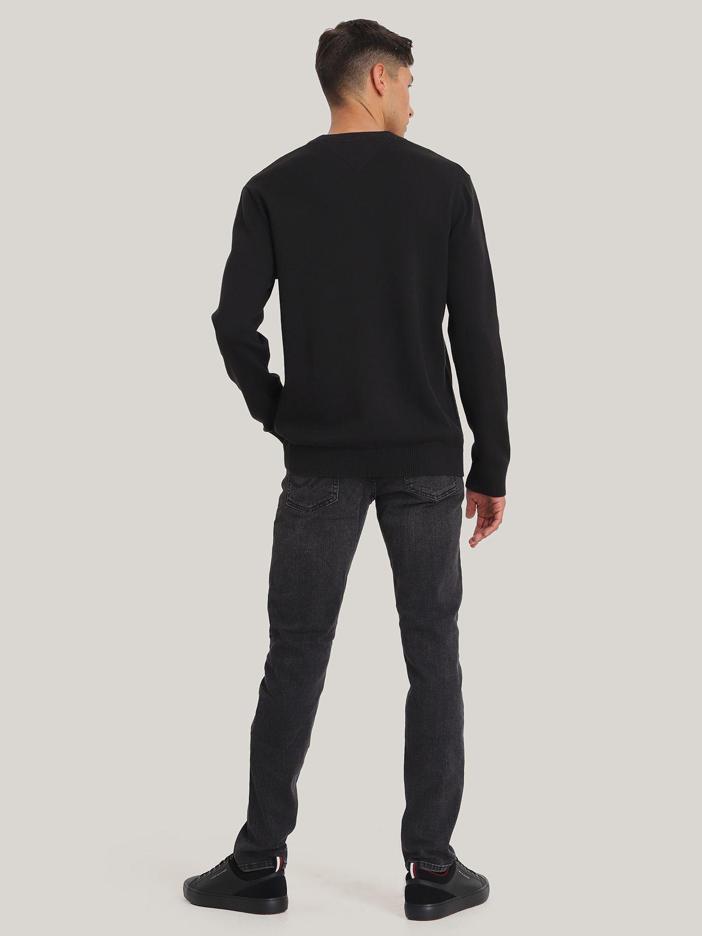 Sweater Essential V-Neck Negro Tommy Jeans-2