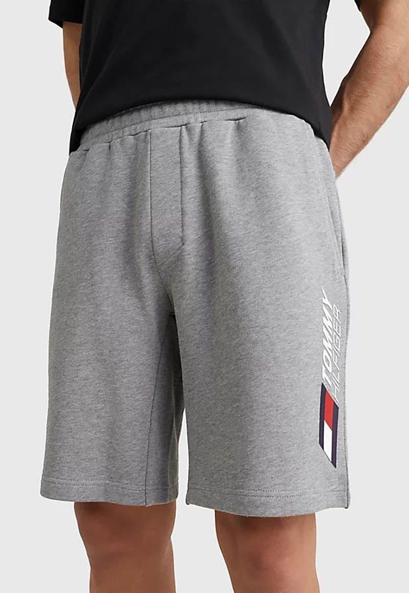 Shorts Sport Essential Con Logo Gris Tommy Hilfiger-0