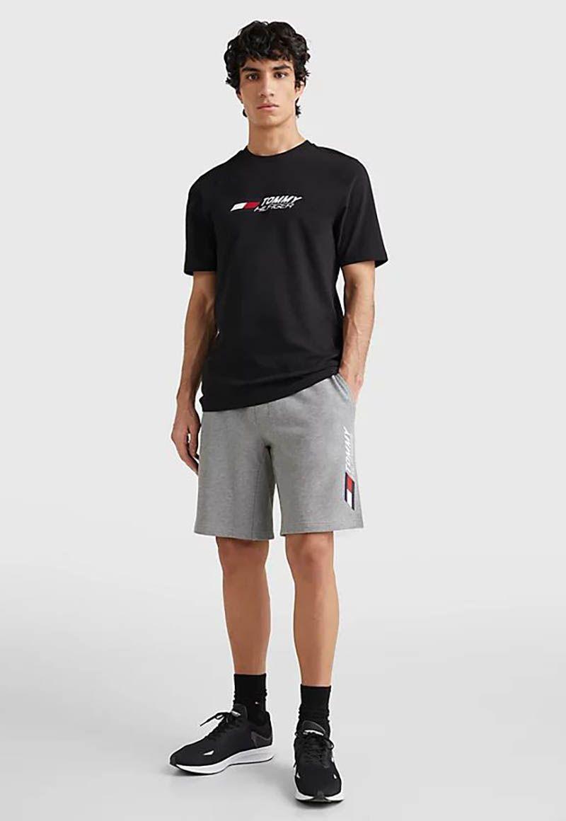Shorts Sport Essential Con Logo Gris Tommy Hilfiger-1