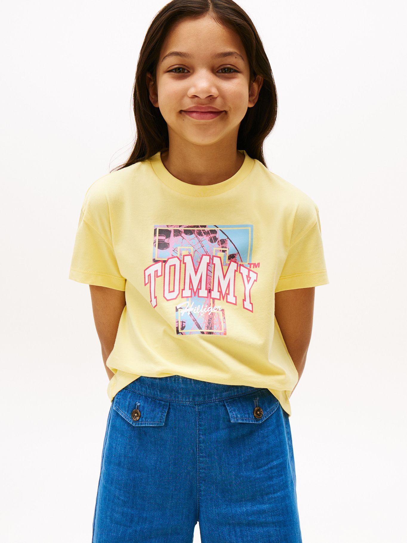 Polera Con Logo Gráfico Amarillo Tommy Hilfiger-0