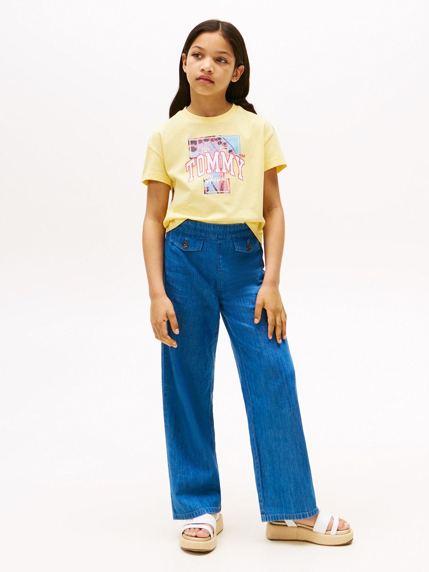 Polera Con Logo Gráfico Amarillo Tommy Hilfiger-1