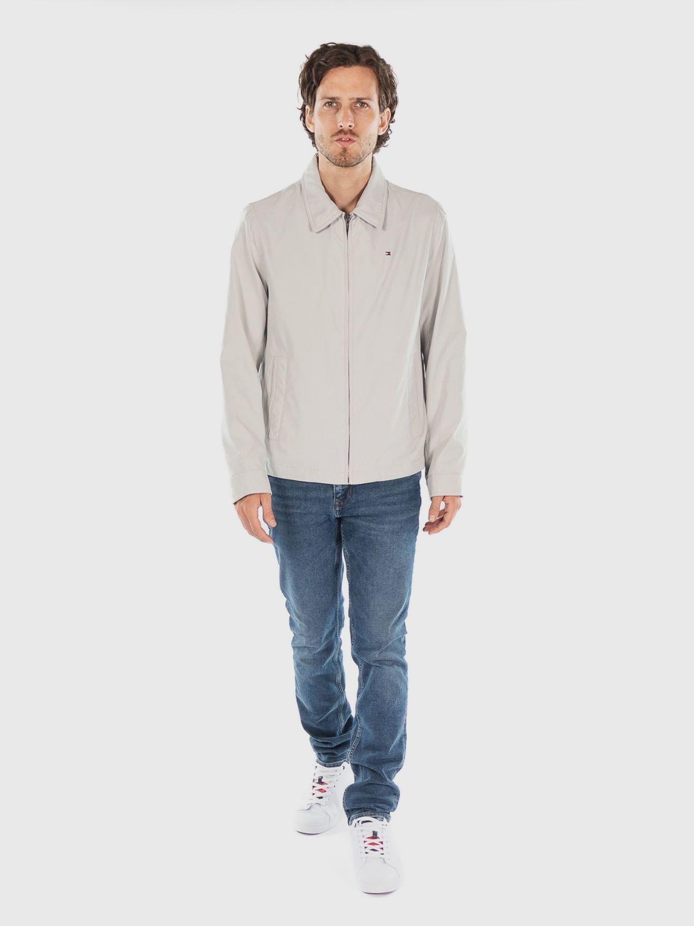Chaqueta Classic Laydown Con Logo Gris Tommy Hilfiger-1