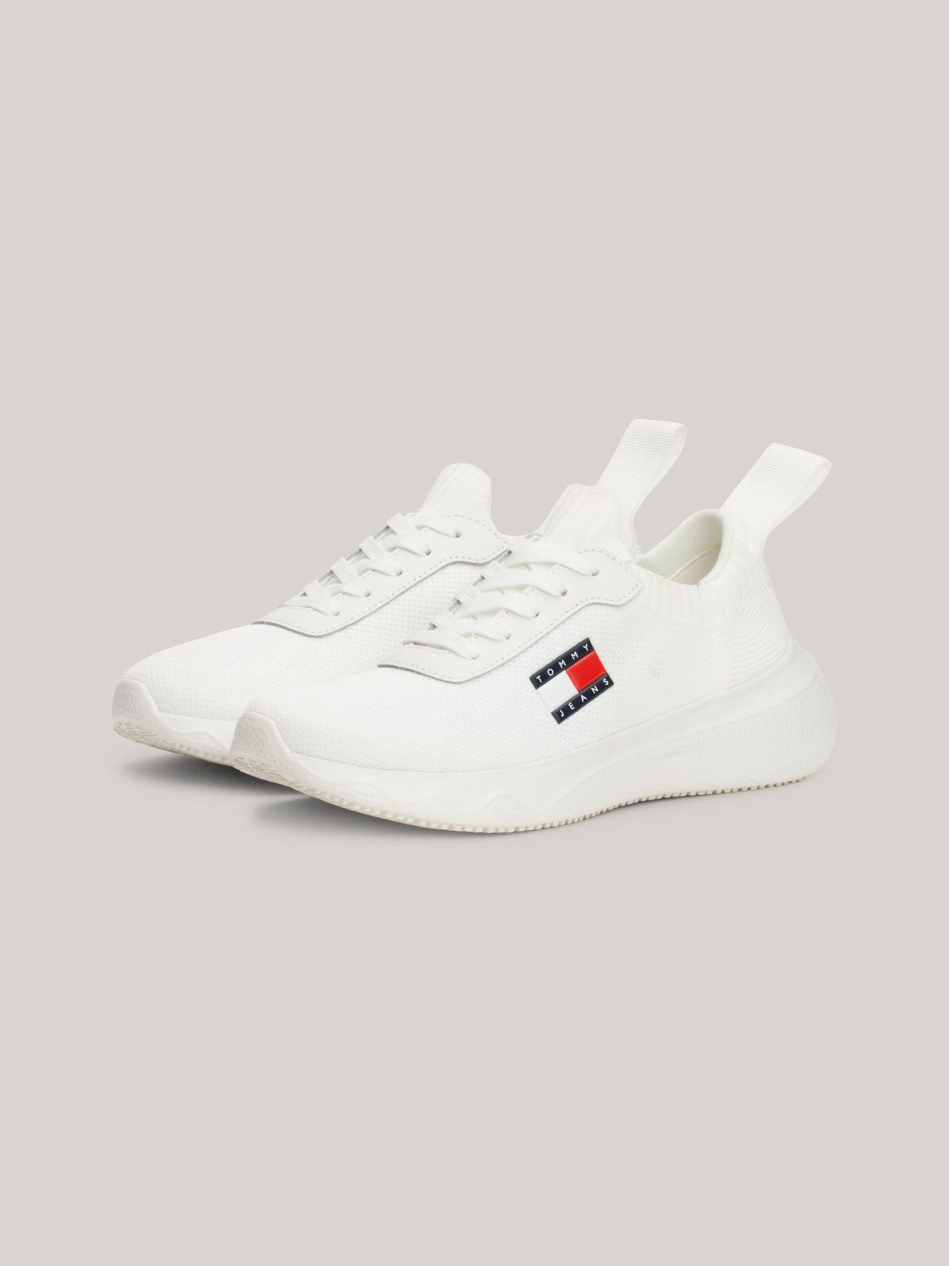 Zapatillas Running De Punto Blanco Tommy Hilfiger-0