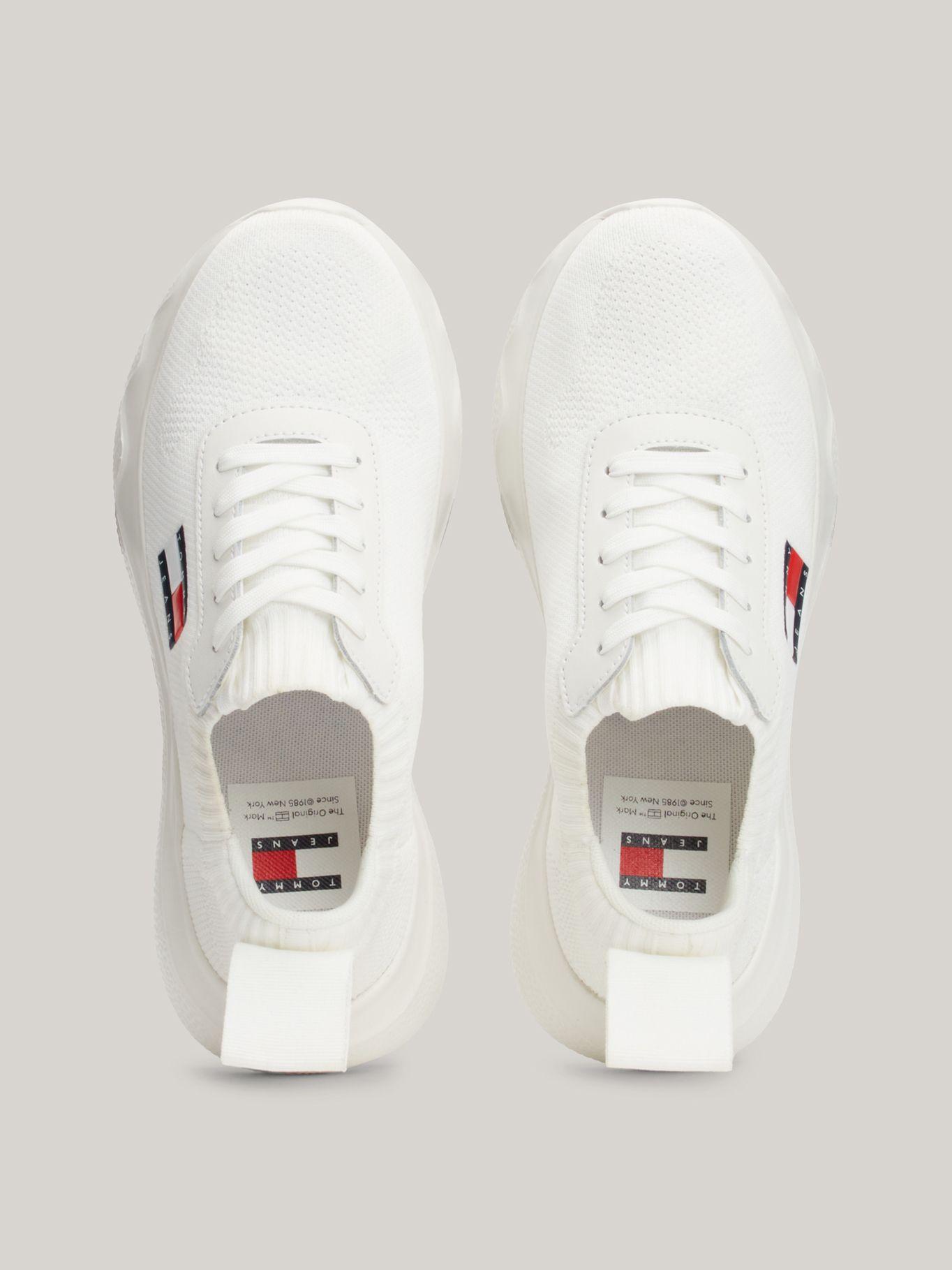 Zapatillas Running De Punto Blanco Tommy Hilfiger-2