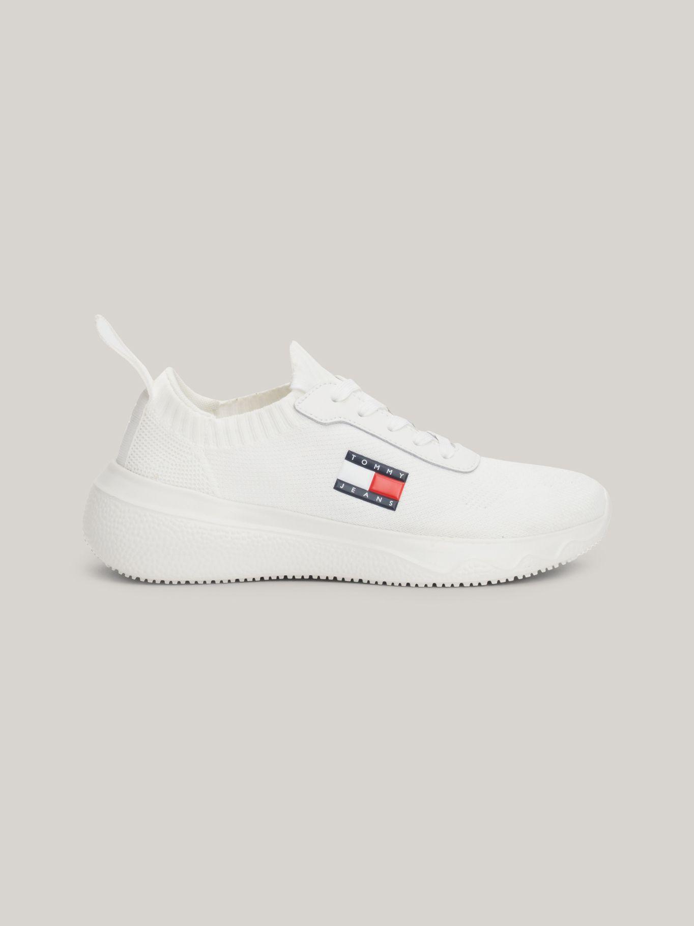 Zapatillas Running De Punto Blanco Tommy Hilfiger-4