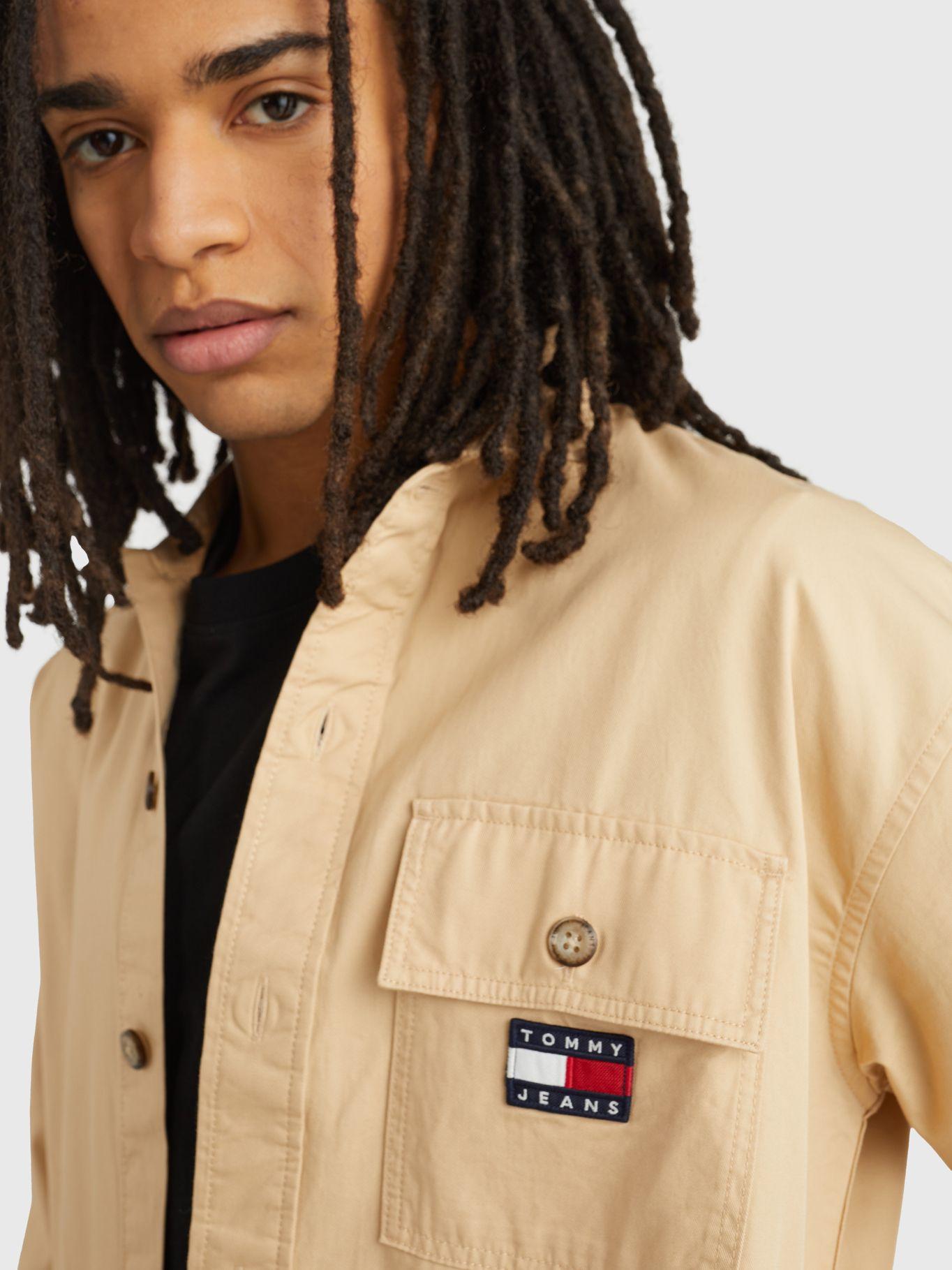 Sobrecamisa Regular De Algodón Beige Tommy Jeans-3