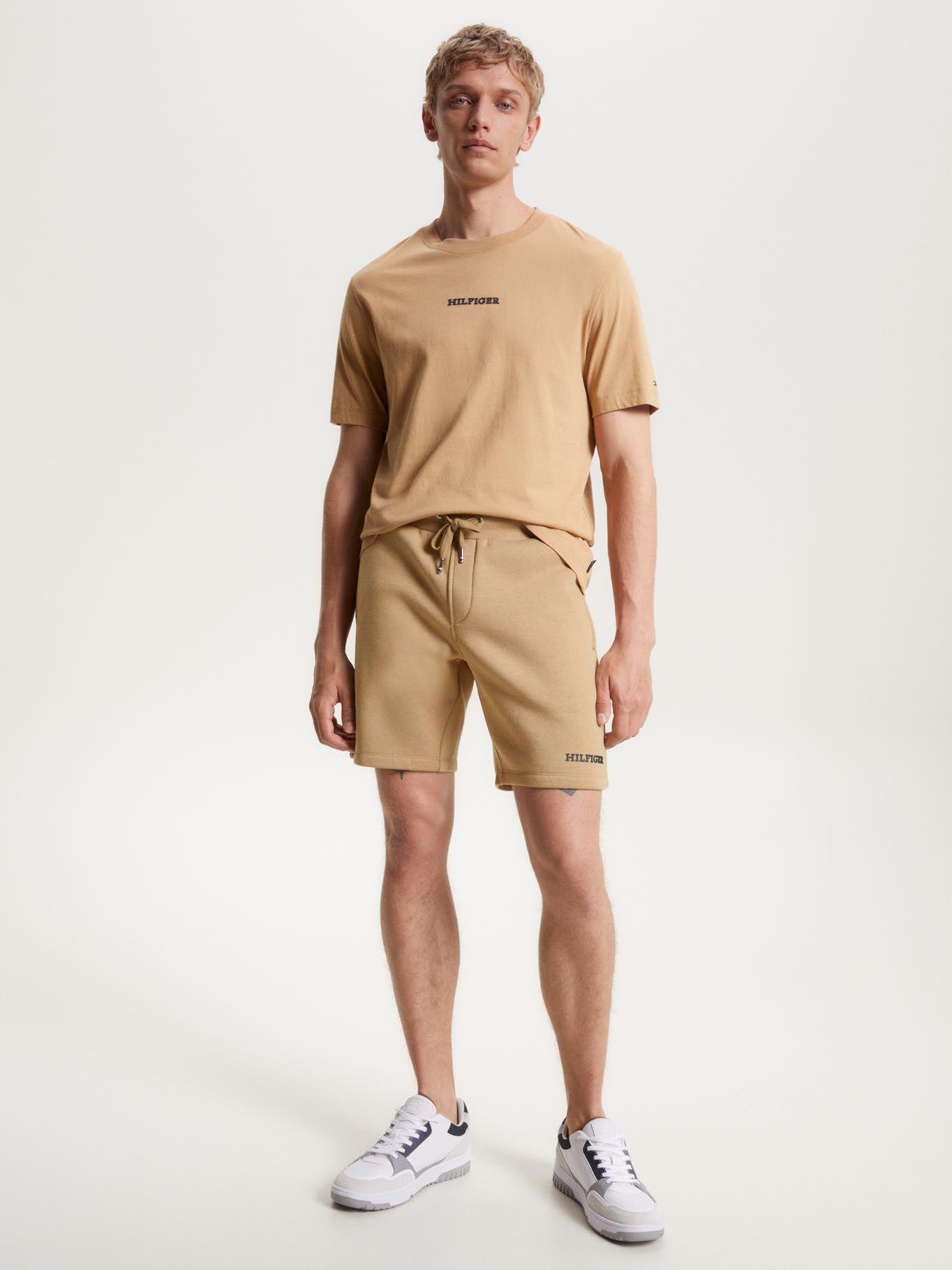 Shorts Monotype Logo Beige Tommy Hilfiger-0