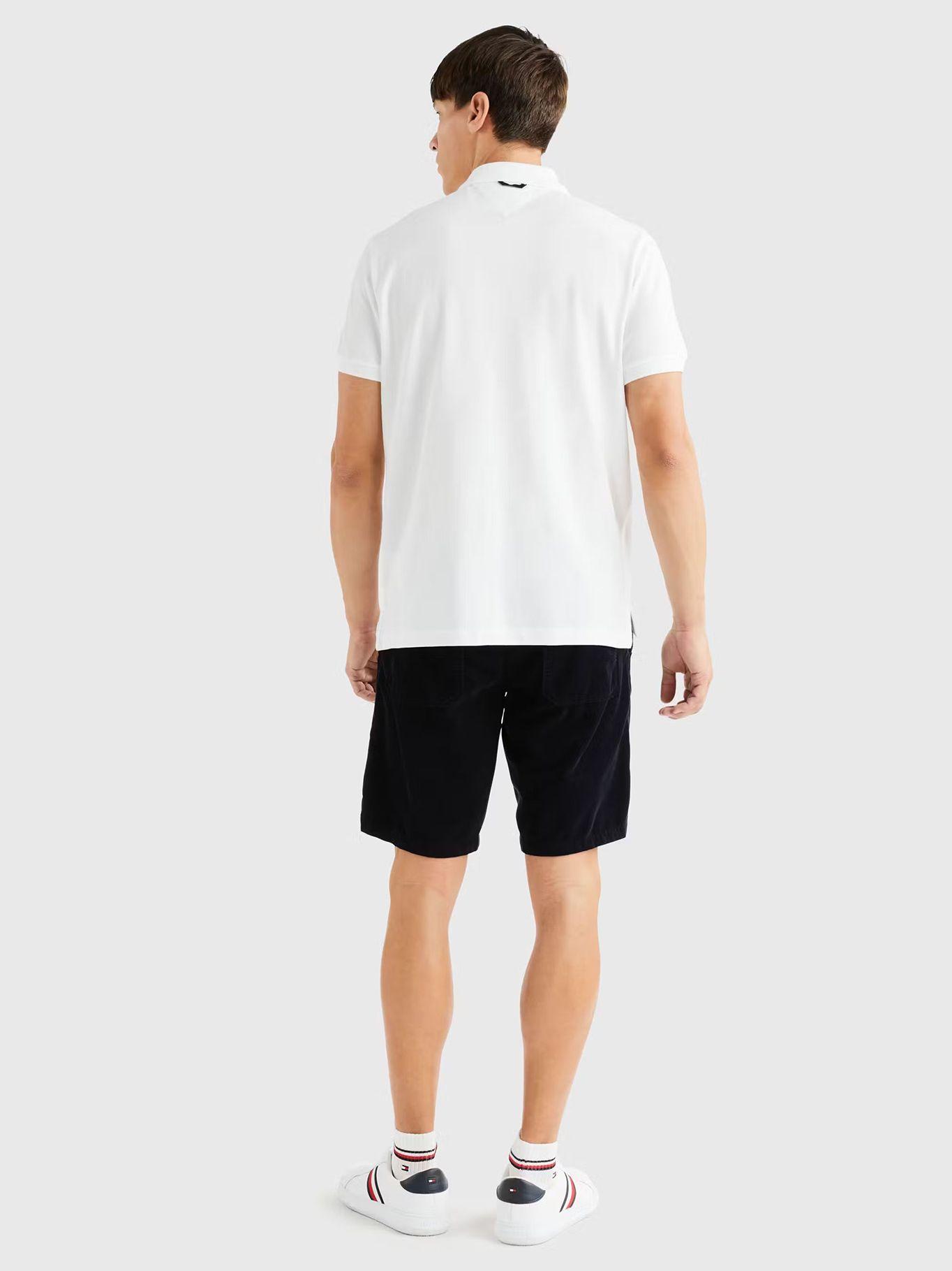 Polo Con Cierre Corte Regular Blanco Tommy Hilfiger-2