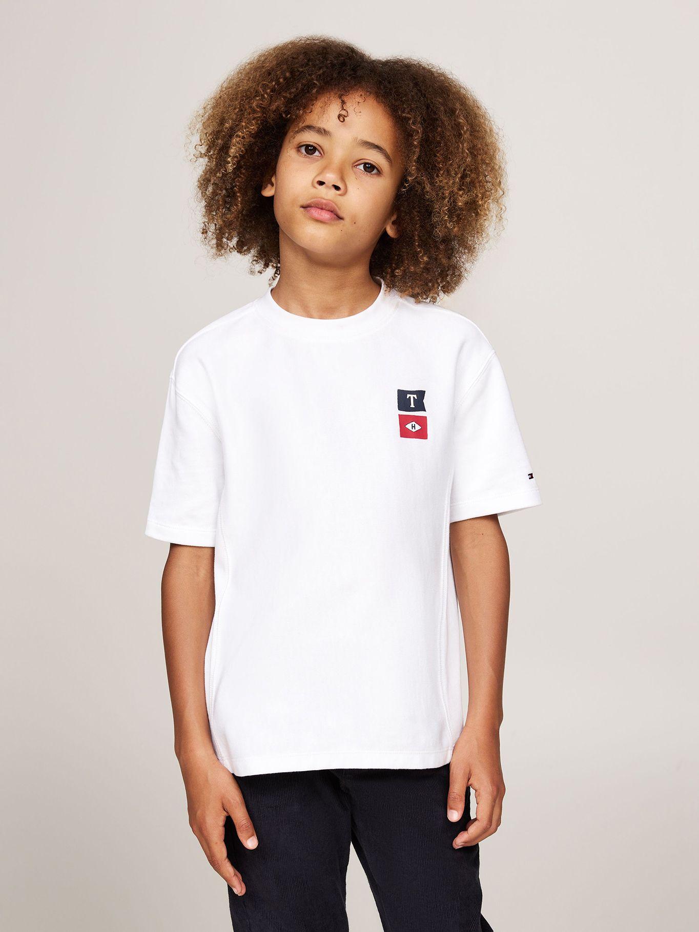 Polera Con Logo Bordado Blanco Tommy Hilfiger-0