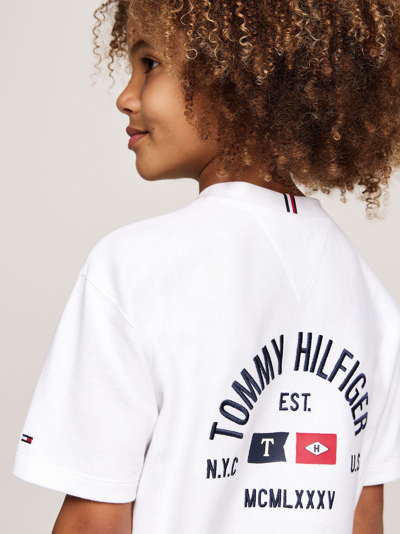Polera Con Logo Bordado Blanco Tommy Hilfiger-3