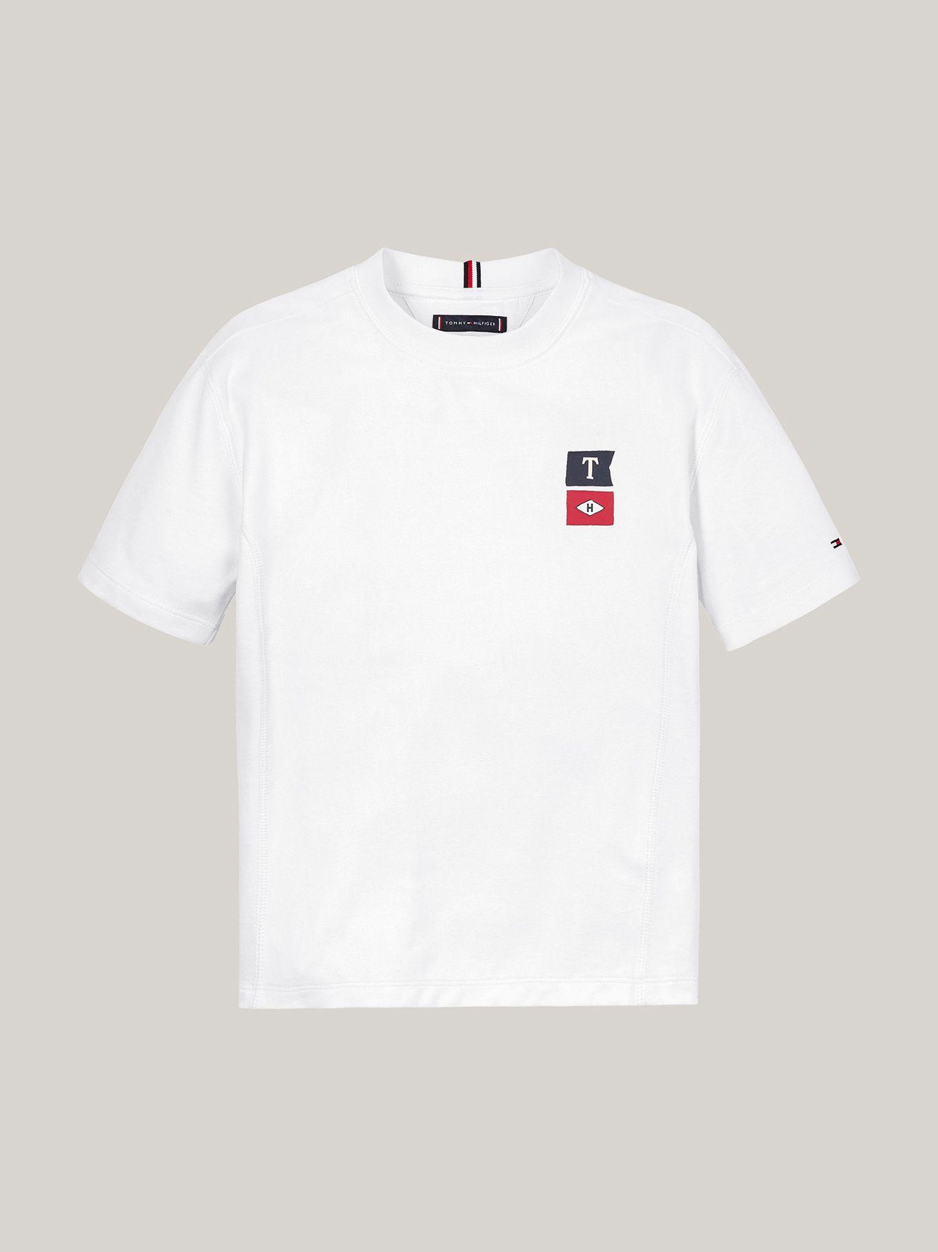 Polera Con Logo Bordado Blanco Tommy Hilfiger-4