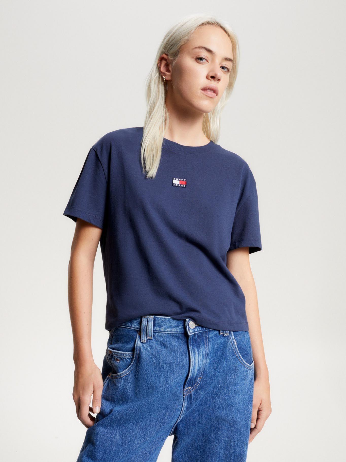 Polera Classic Con Parche Azul Tommy Jeans-0