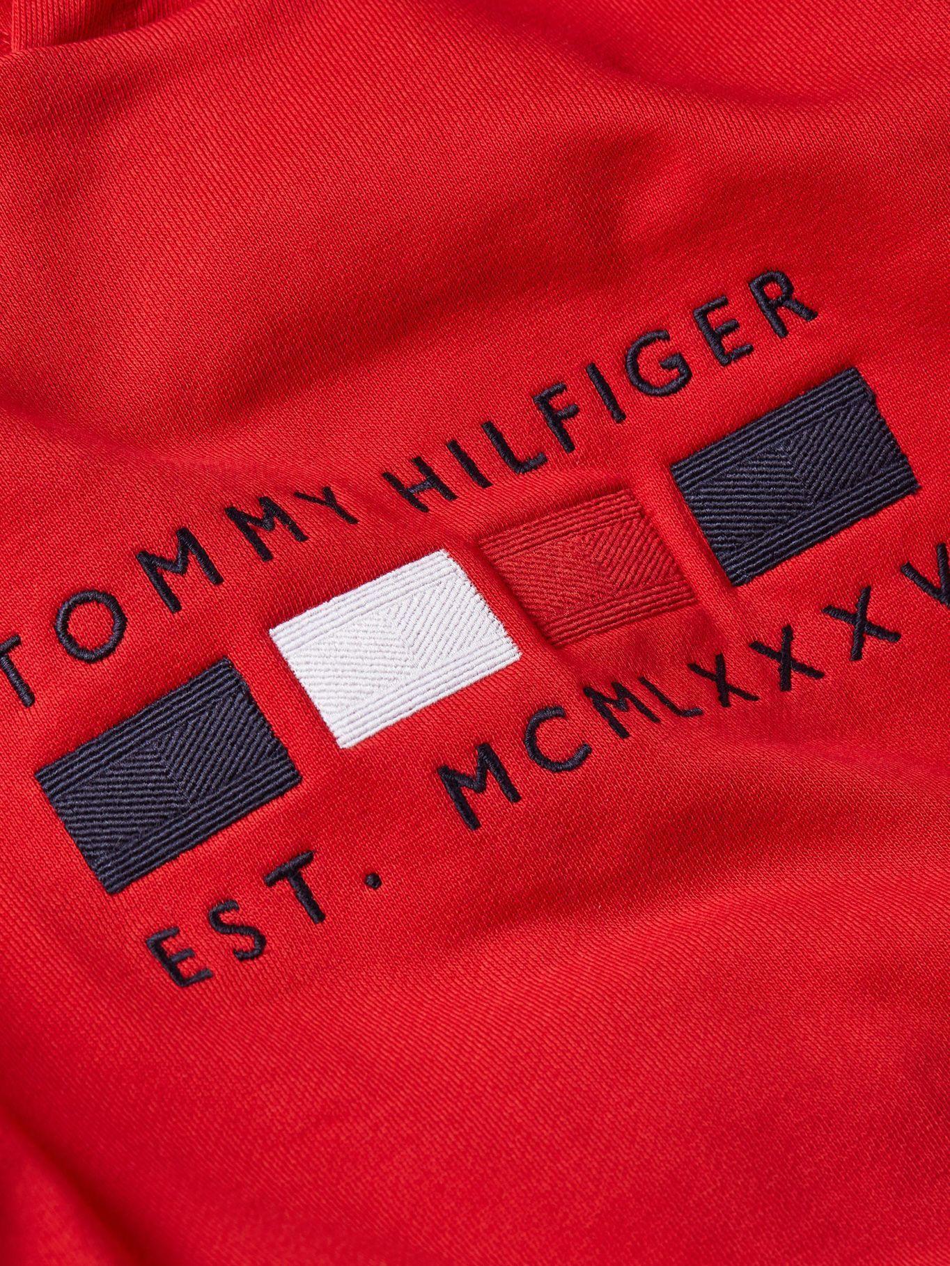 Polerón Hoodie Four Flags Rojo Tommy Hilfiger-3