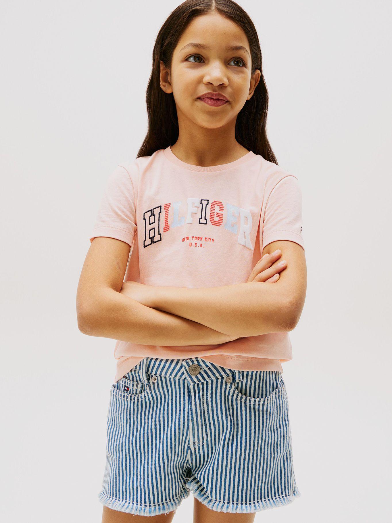 Polera Tipo Universitaria Redondo Rosado Tommy Hilfiger-0