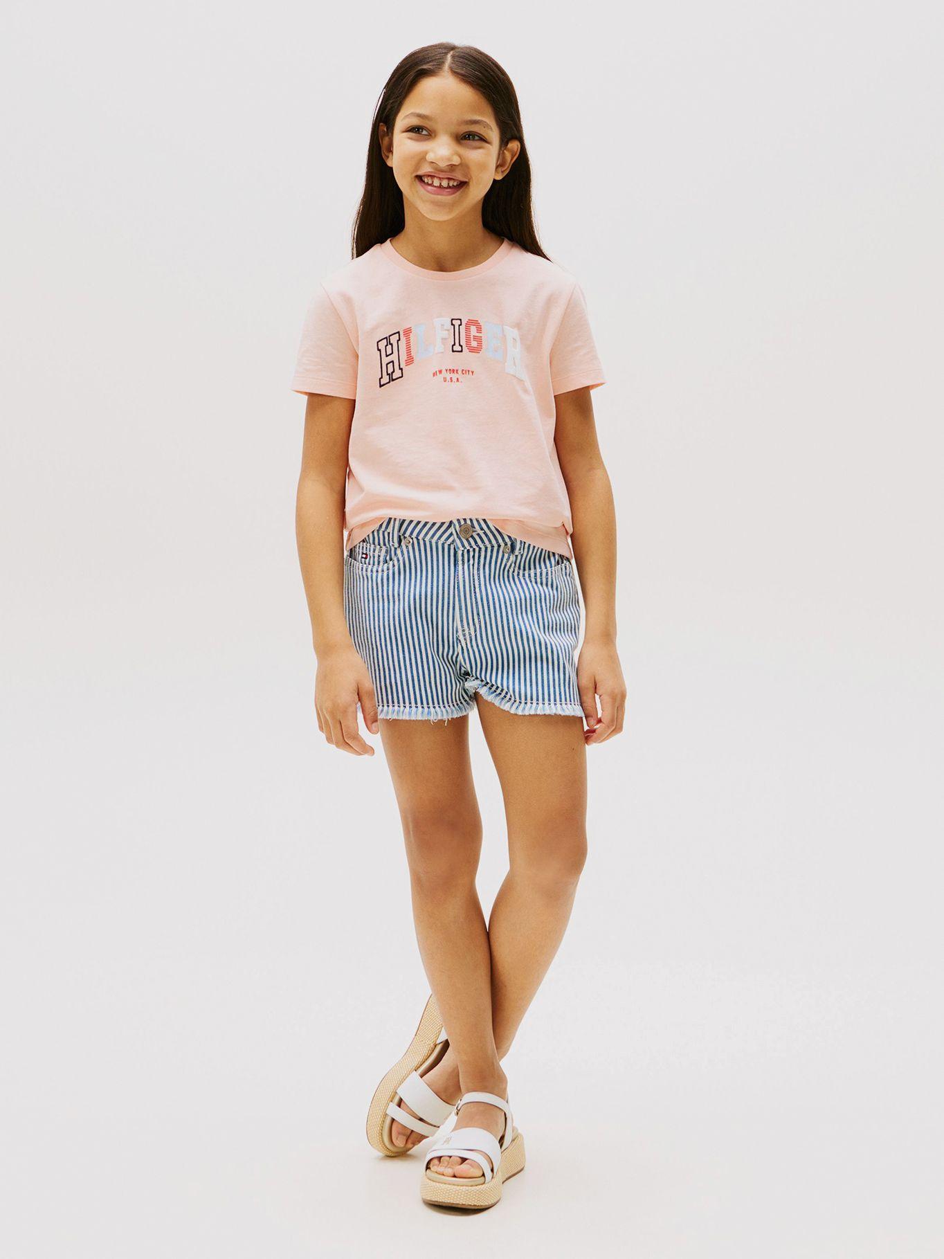 Polera Tipo Universitaria Redondo Rosado Tommy Hilfiger-1